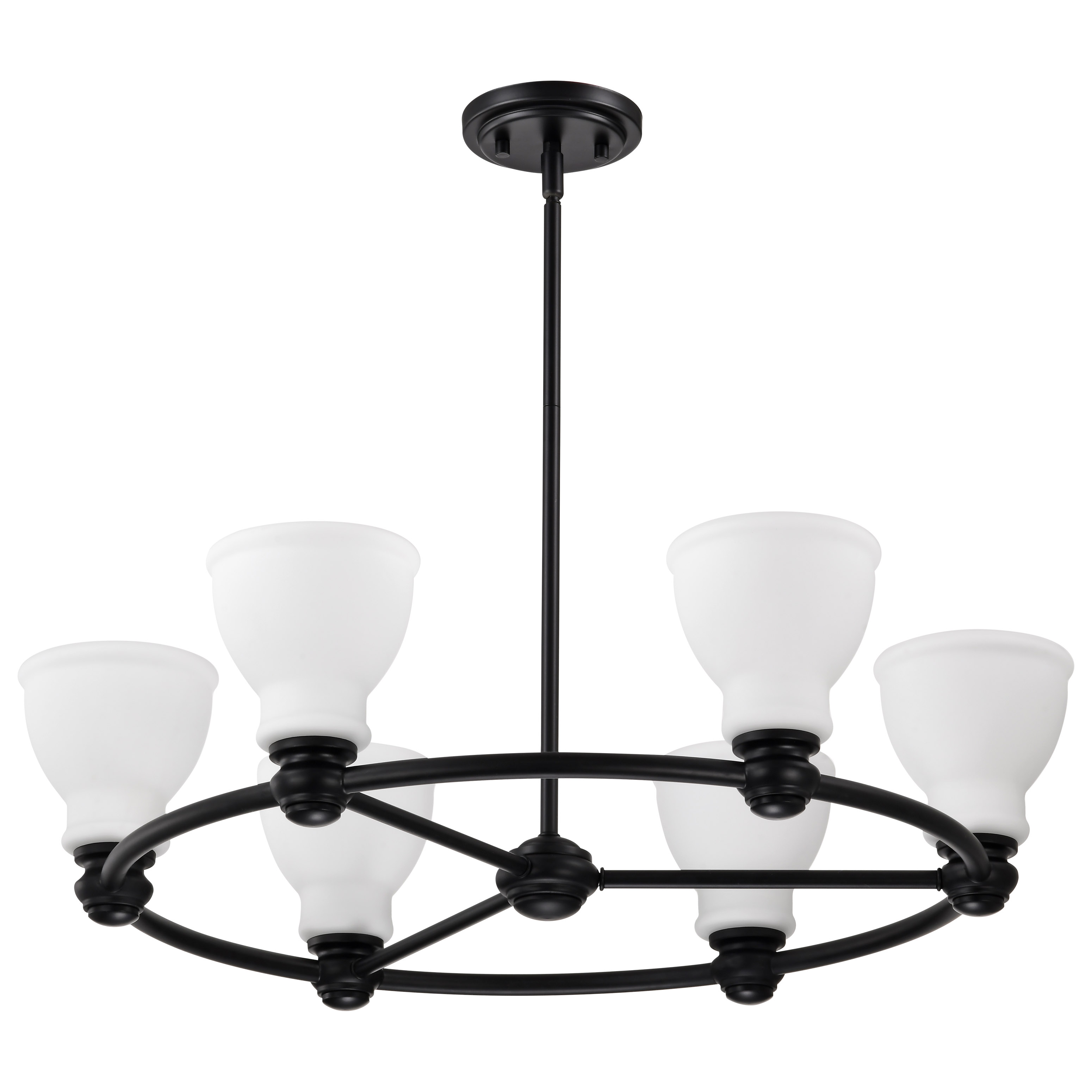 RUSSEL 6 LIGHT CHANDELIER - 60-8027