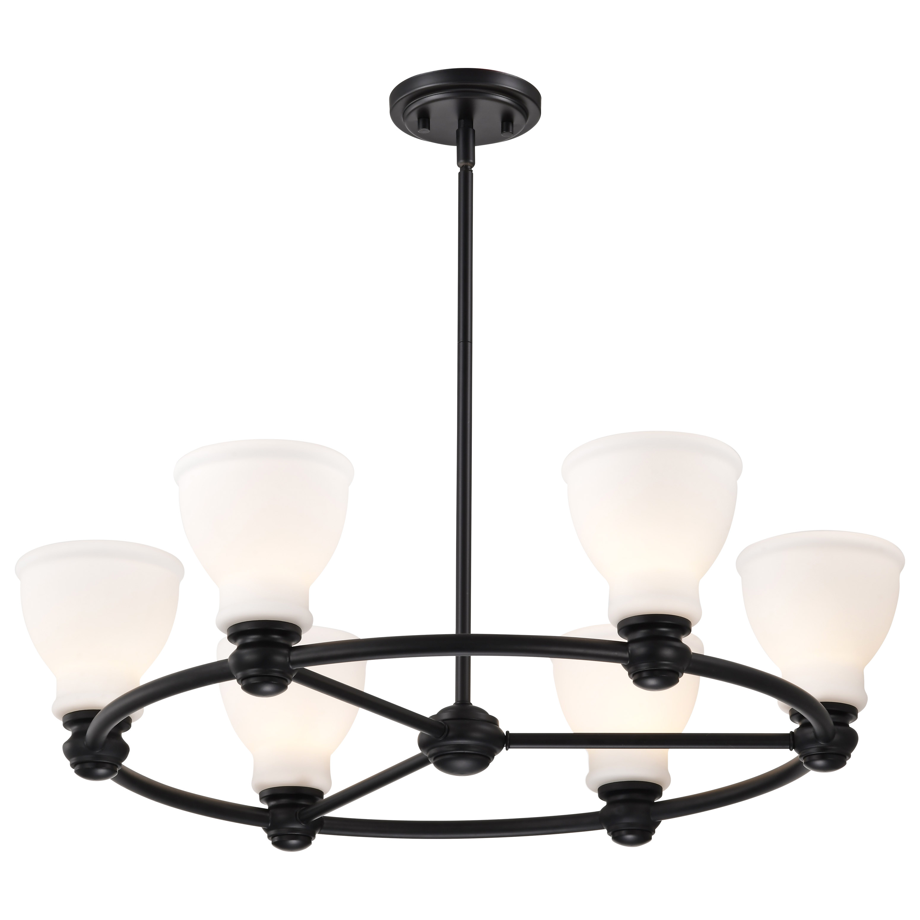 RUSSEL 6 LIGHT CHANDELIER - 60-8027