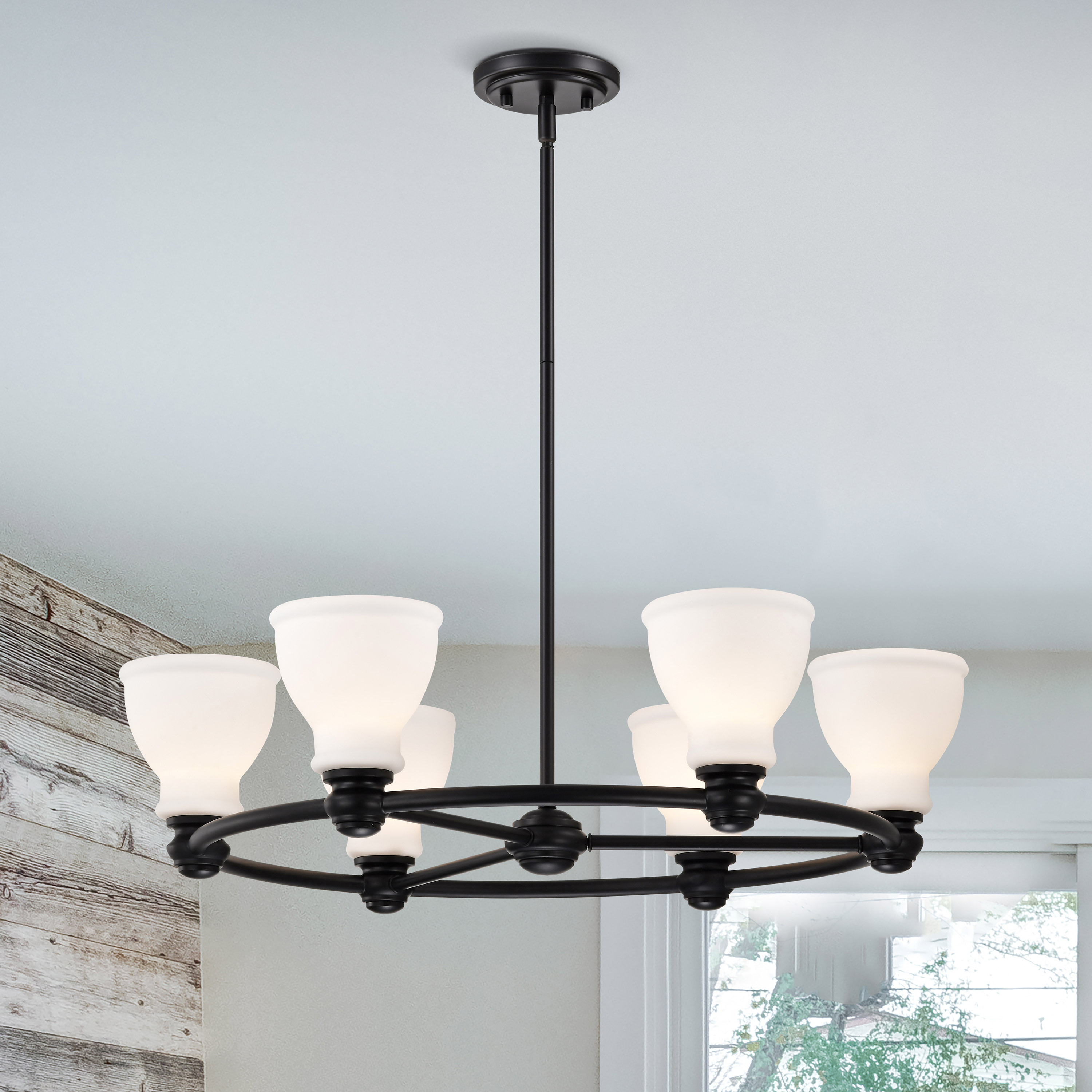 RUSSEL 6 LIGHT CHANDELIER - 60-8027