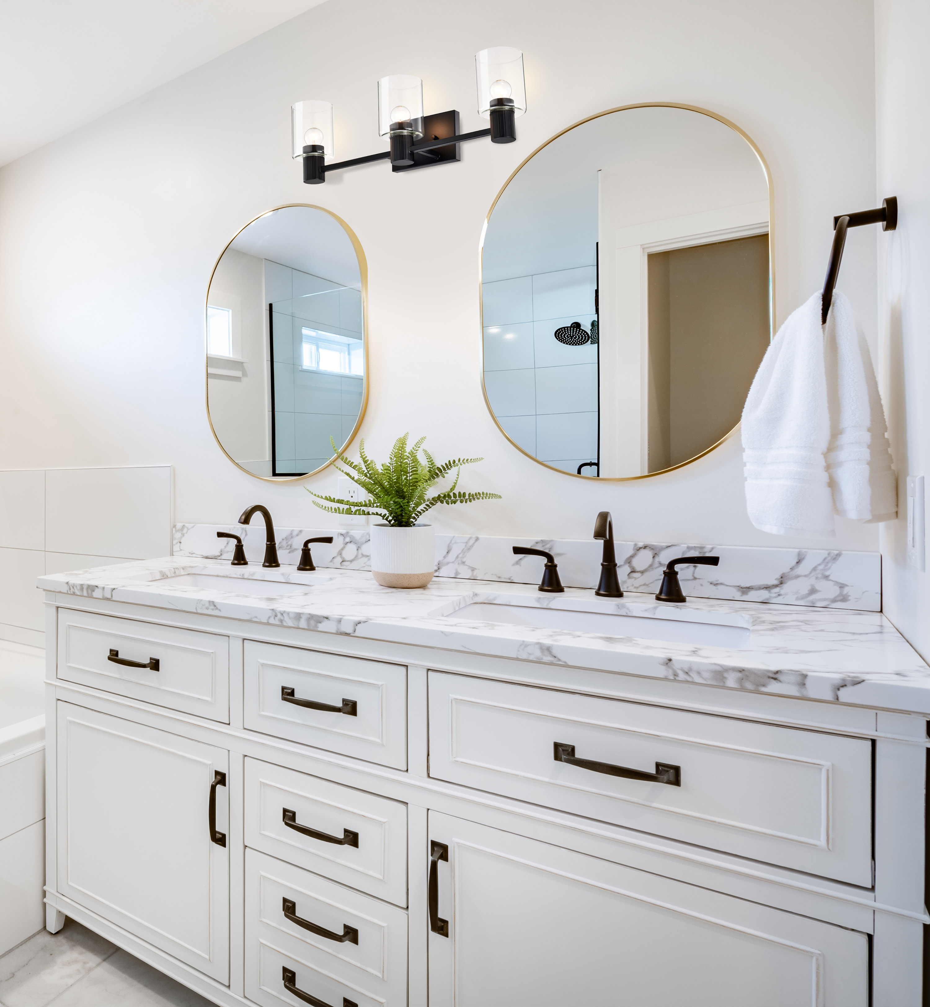 CLARKSVILLE 3 LIGHT VANITY - 60-8063