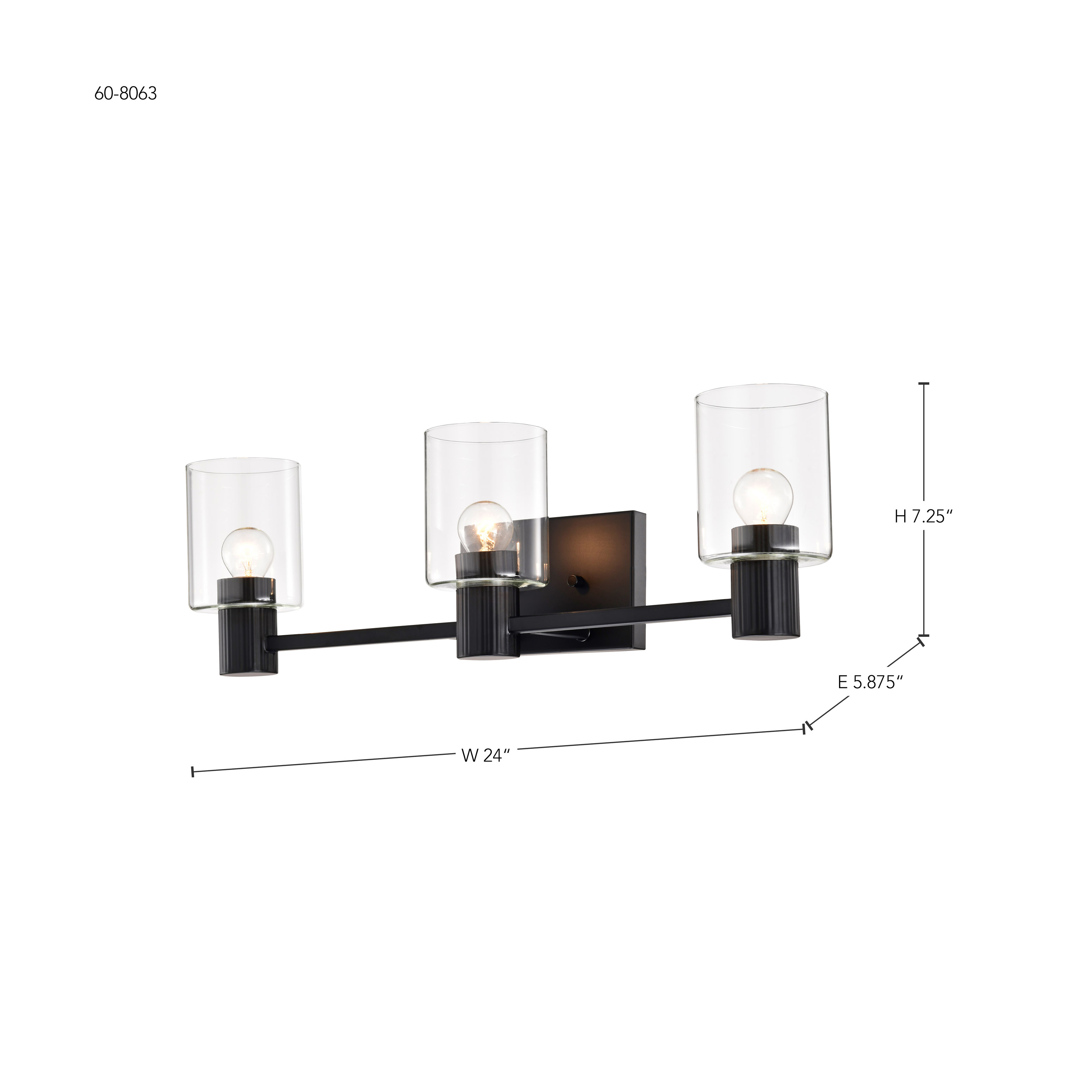 CLARKSVILLE 3 LIGHT VANITY - 60-8063