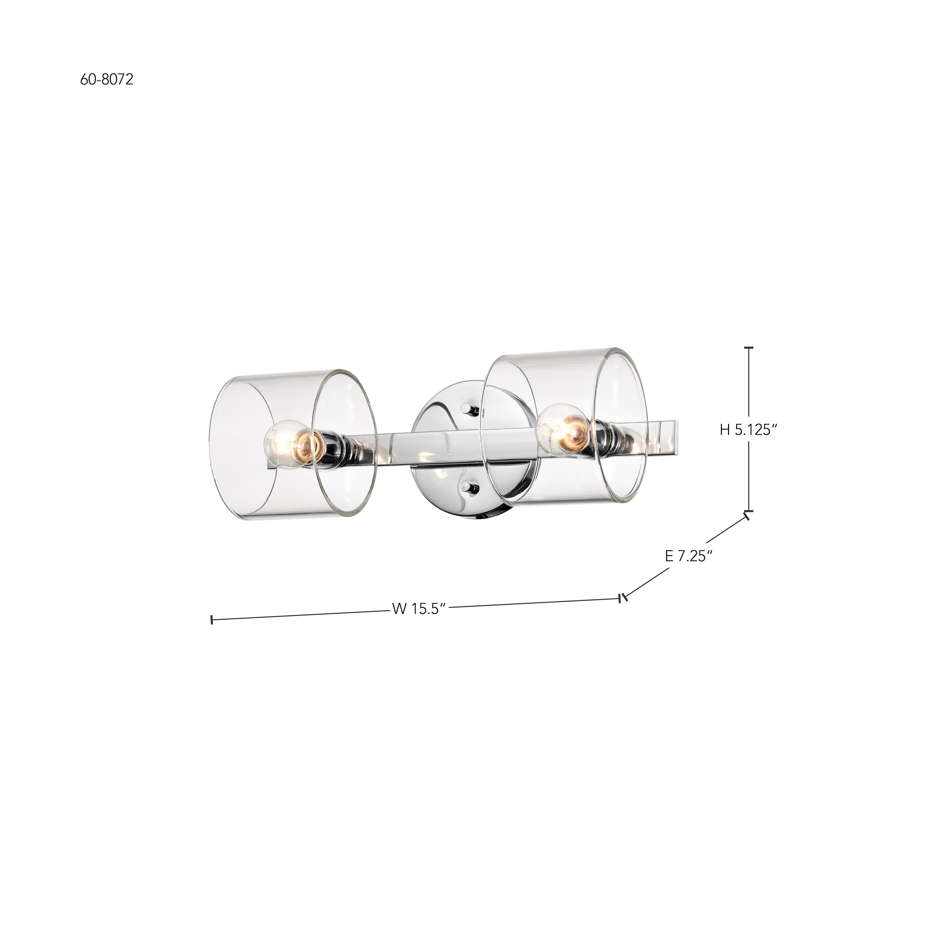 MARLOWE 2 LIGHT VANITY - 60-8072
