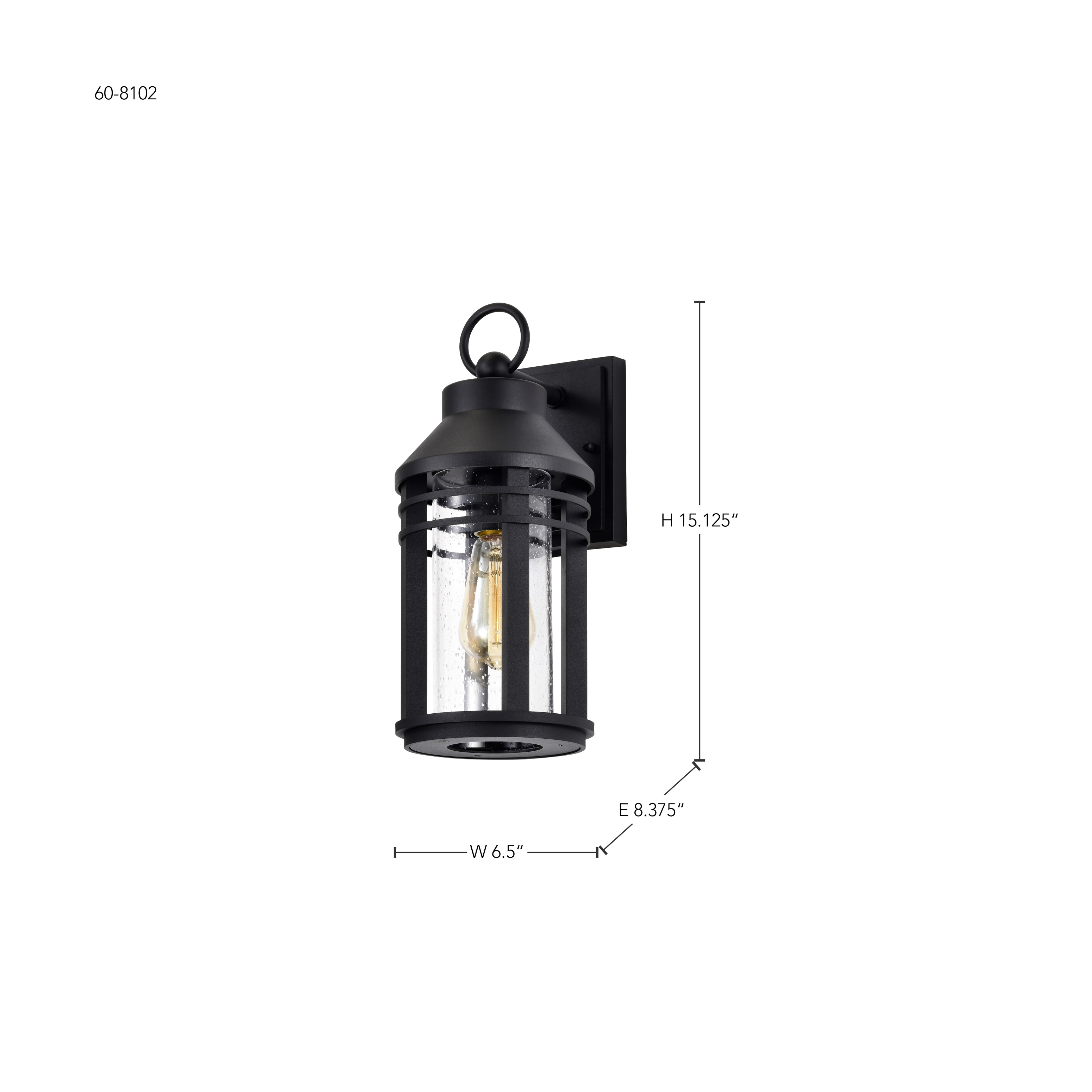 WILTON 1 LIGHT MD WALL LANTERN - 60-8102