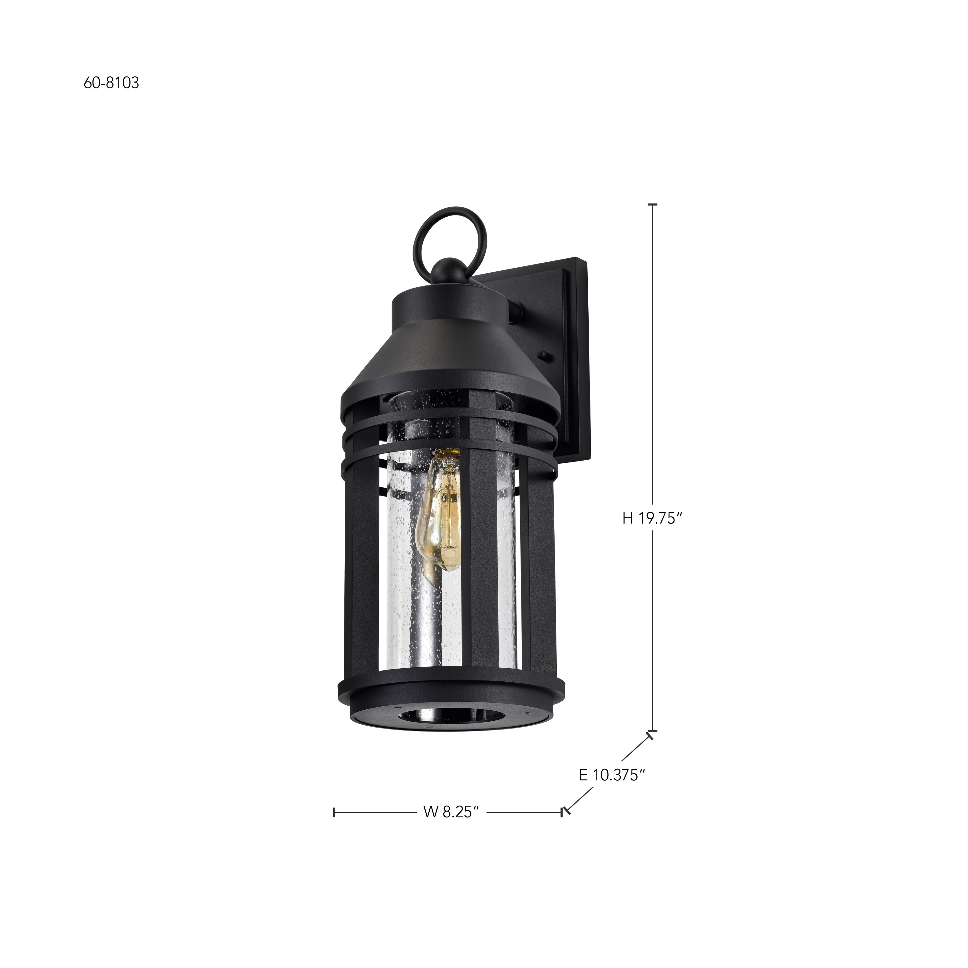 WILTON 1 LIGHT LG WALL LANTERN - 60-8103