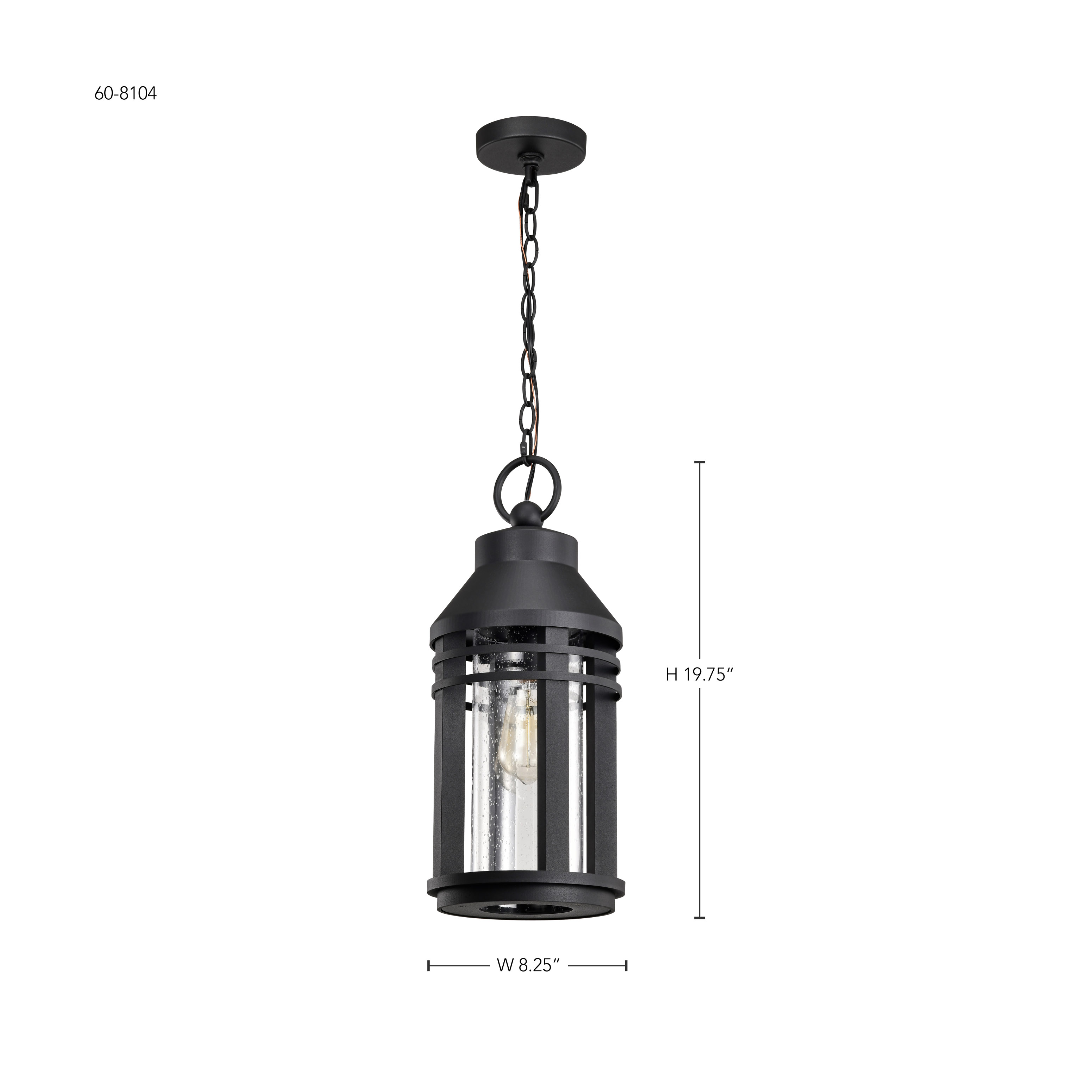 WILTON 1 LIGHT HANGING LANTERN - 60-8104