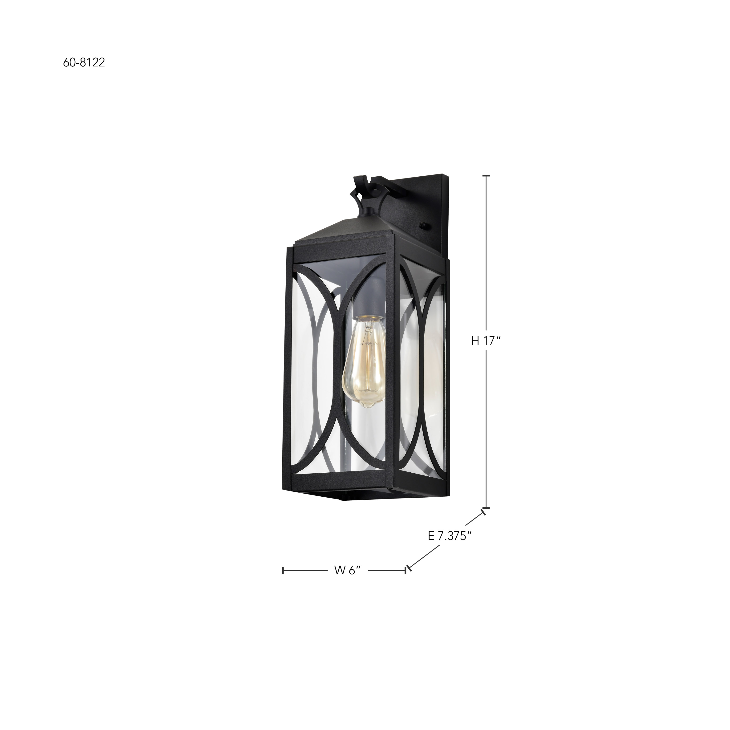 OAKLYN 1 LT MD WALL LANTERN - 60-8122