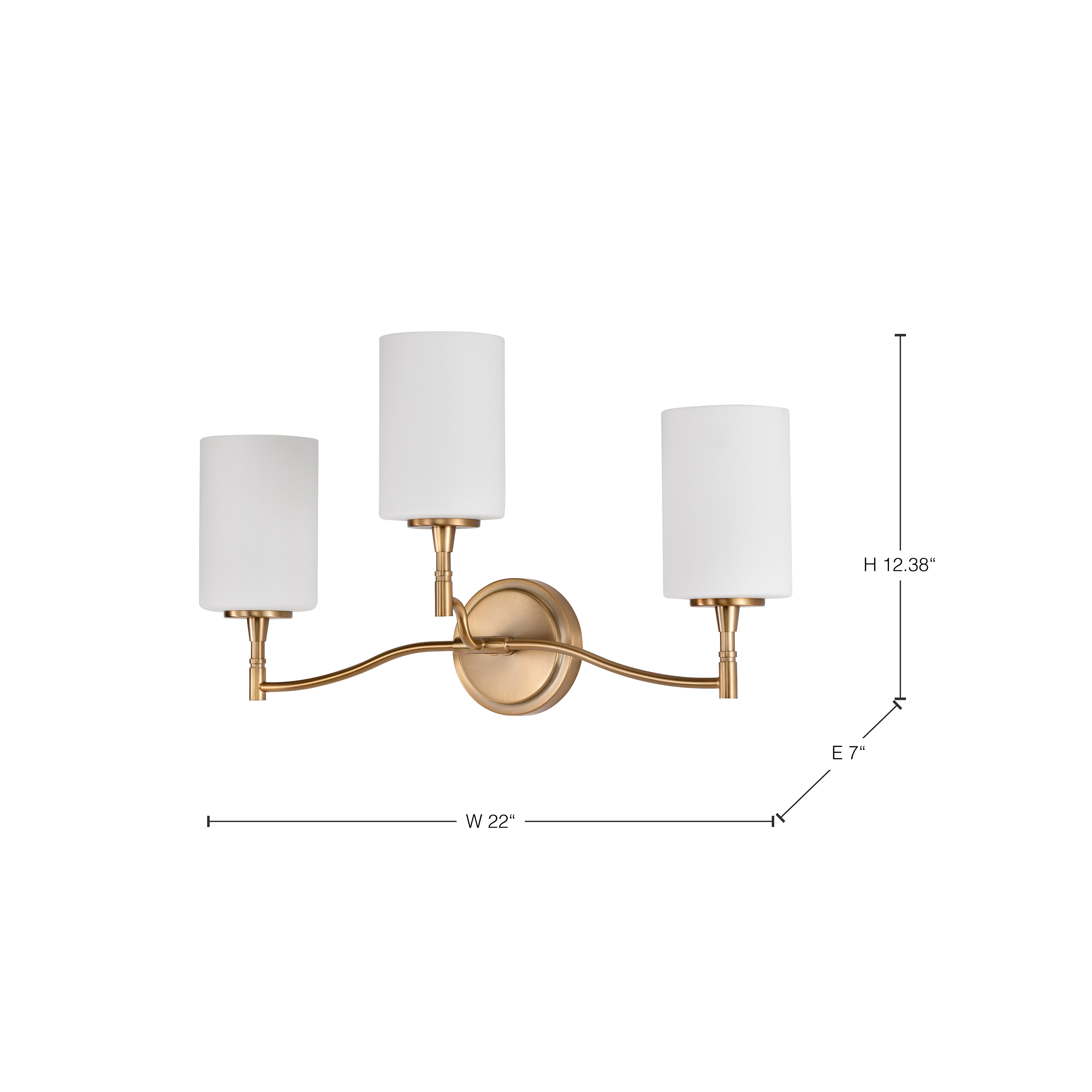 LIAM 3 LIGHT VANITY - 60-8203