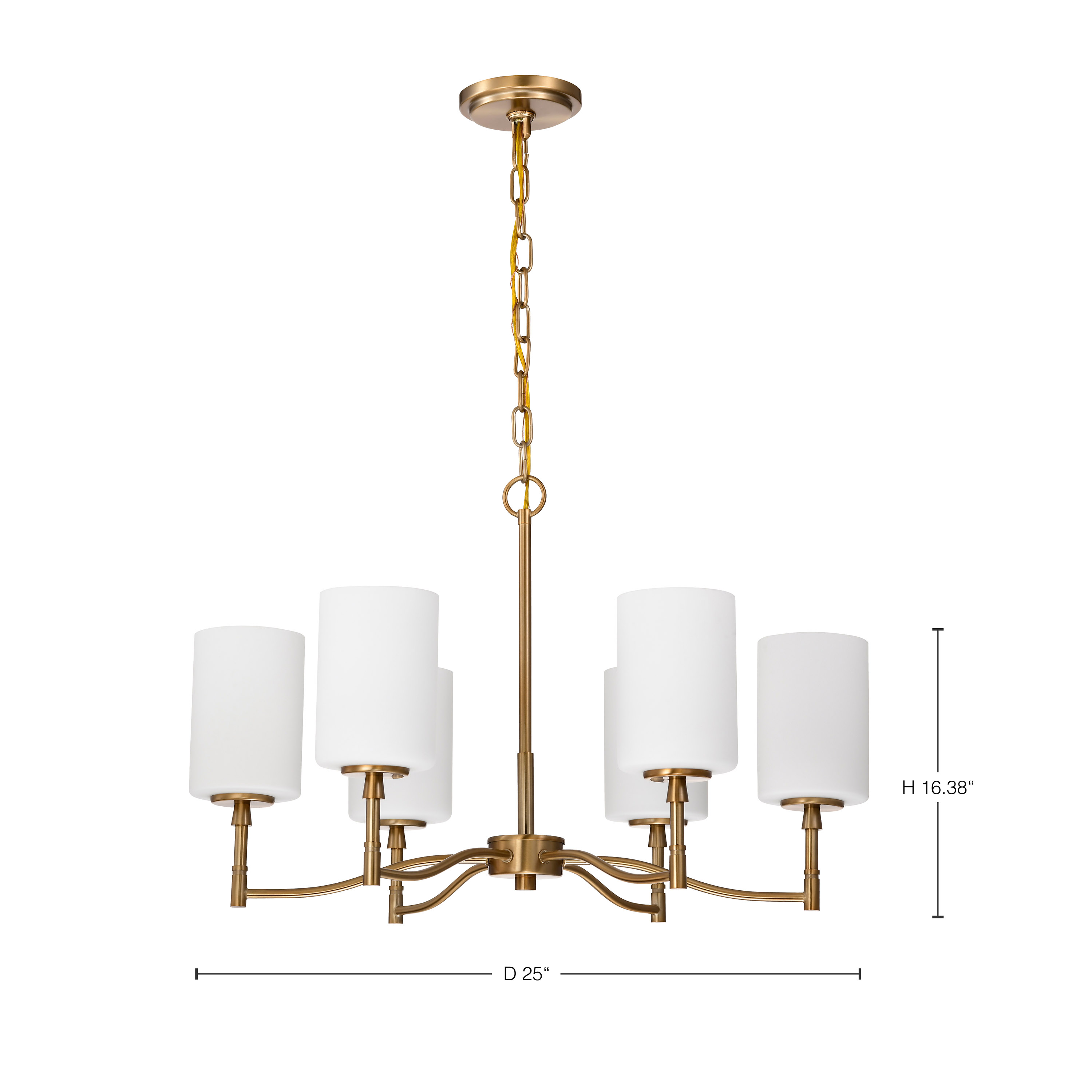LIAM 6 LIGHT CHANDELIER - 60-8206