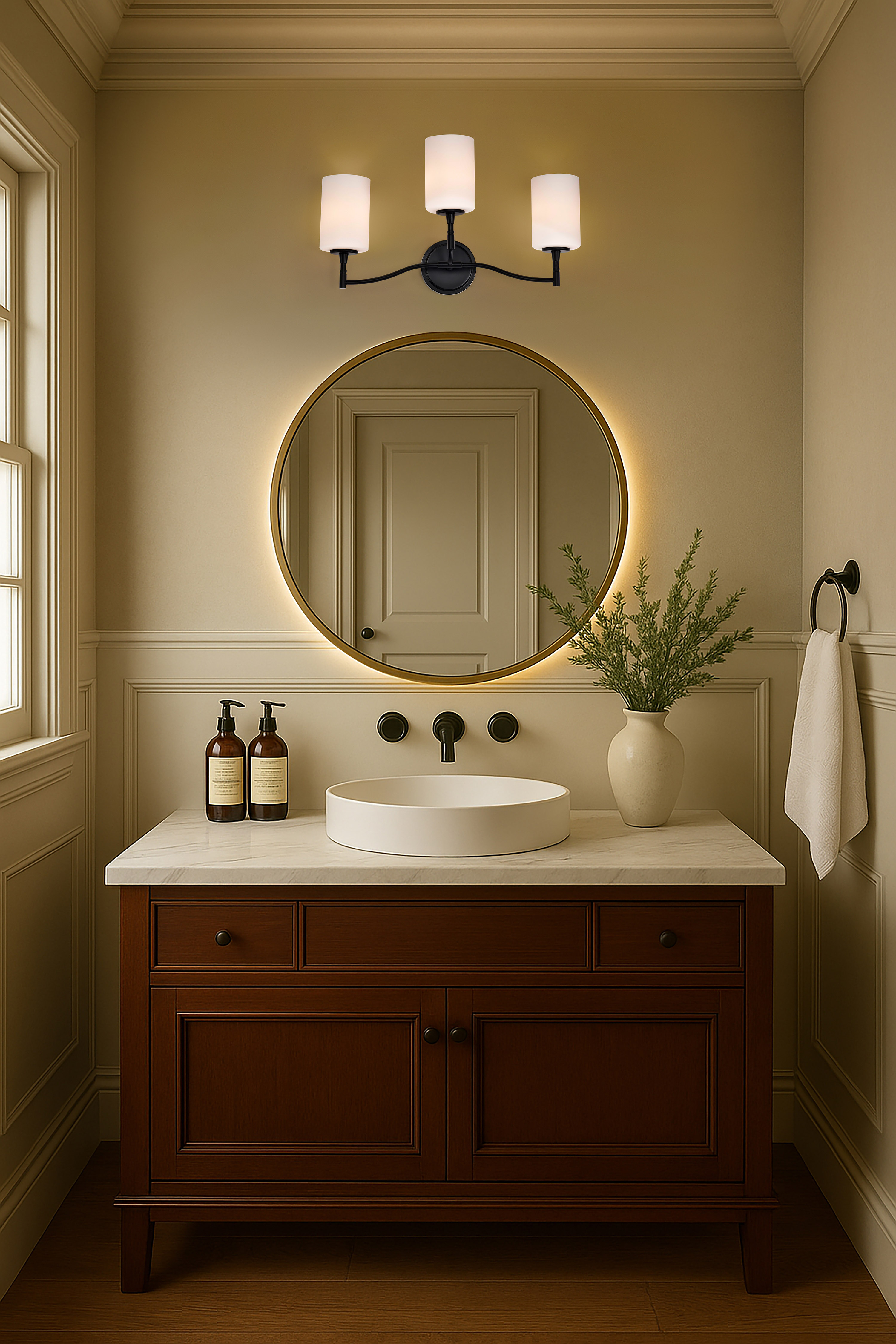LIAM 3 LIGHT VANITY - 60-8213