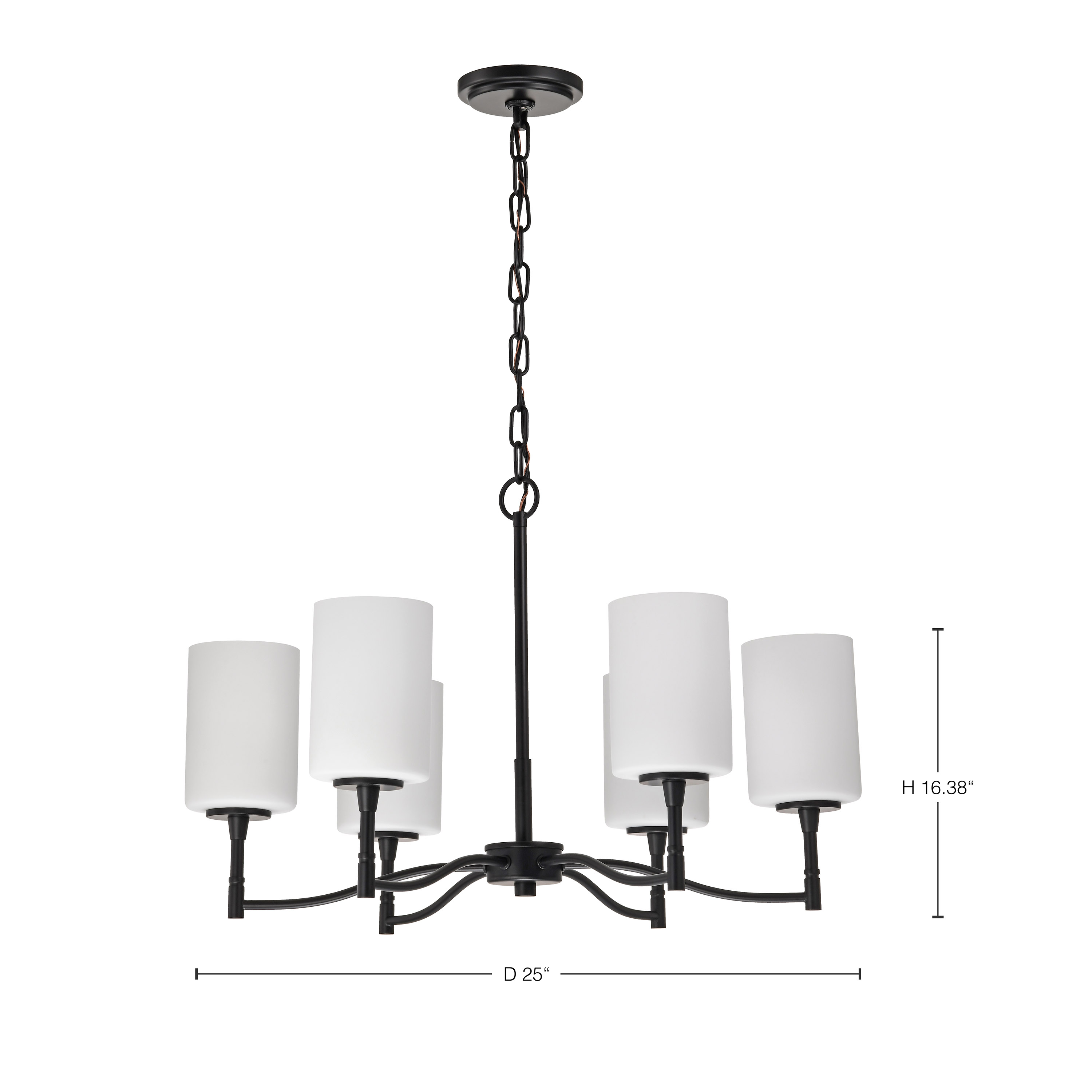 LIAM 6 LIGHT CHANDELIER - 60-8216