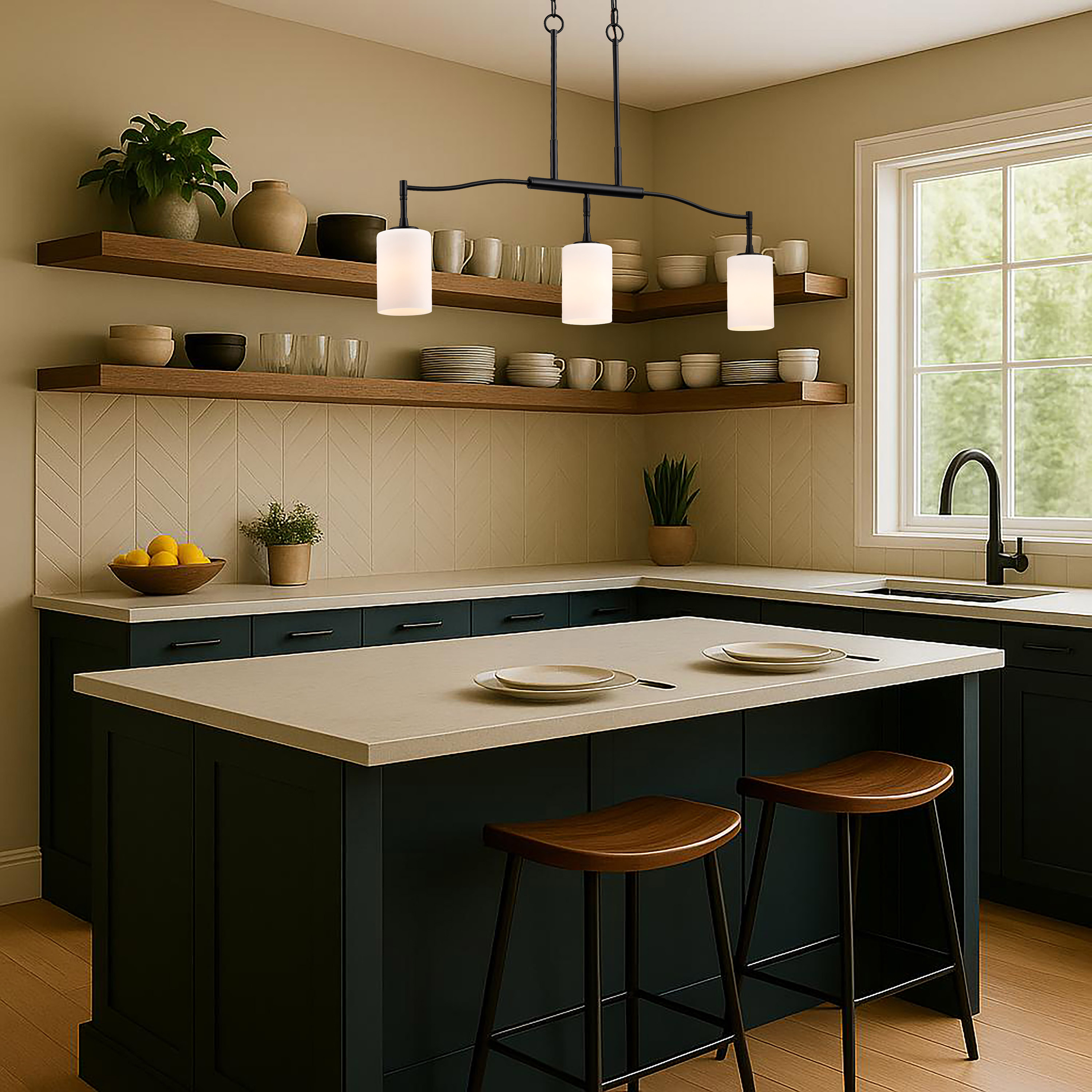 LIAM 3 LIGHT ISLAND PENDANT - 60-8218