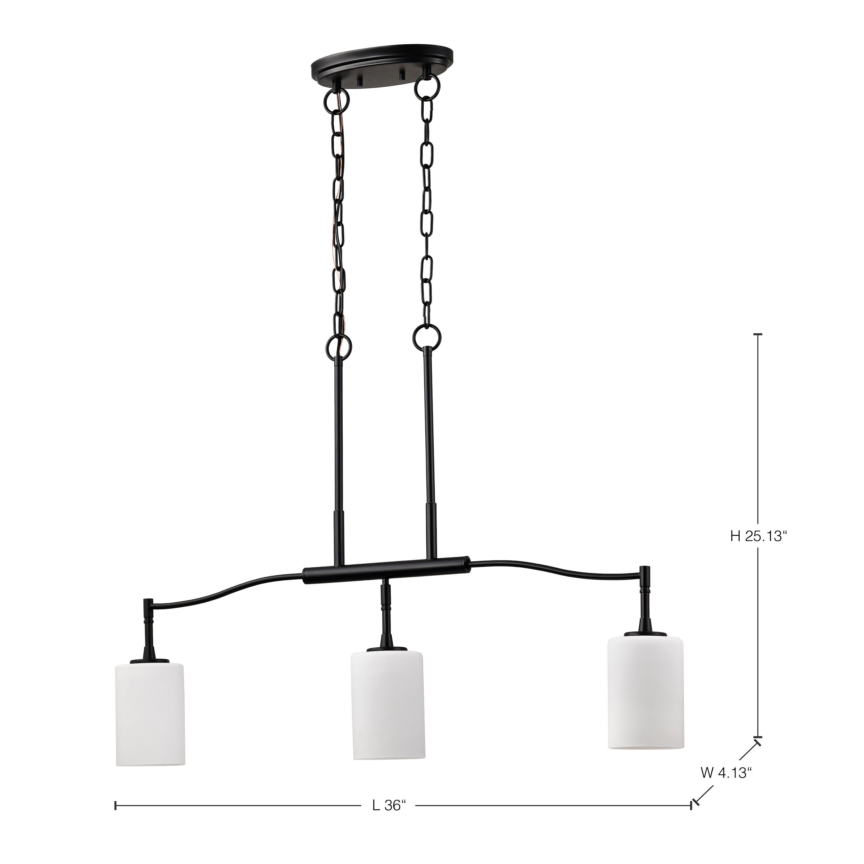 LIAM 3 LIGHT ISLAND PENDANT - 60-8218