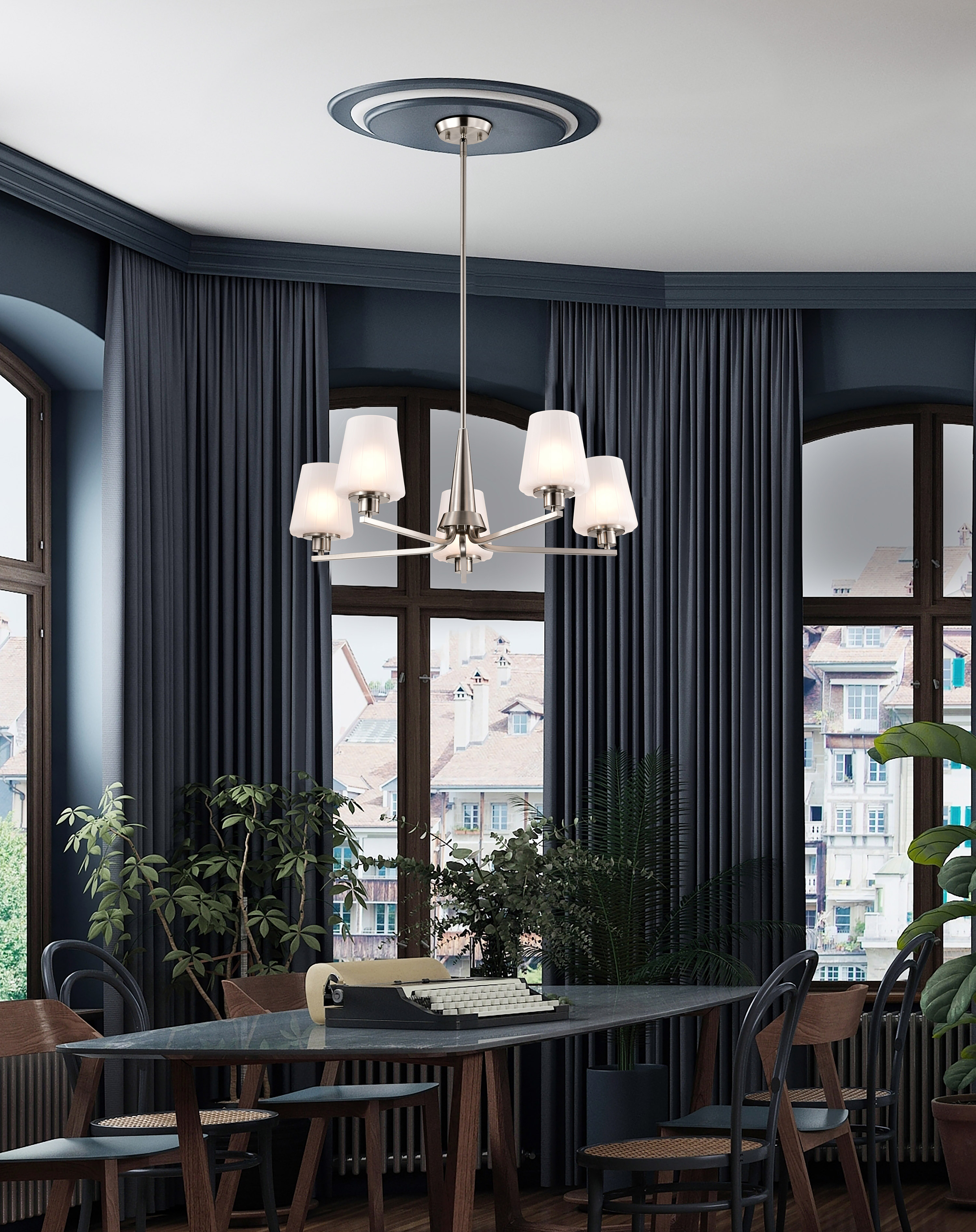 LUNE 5 LIGHT CHANDELIER - 60-8225