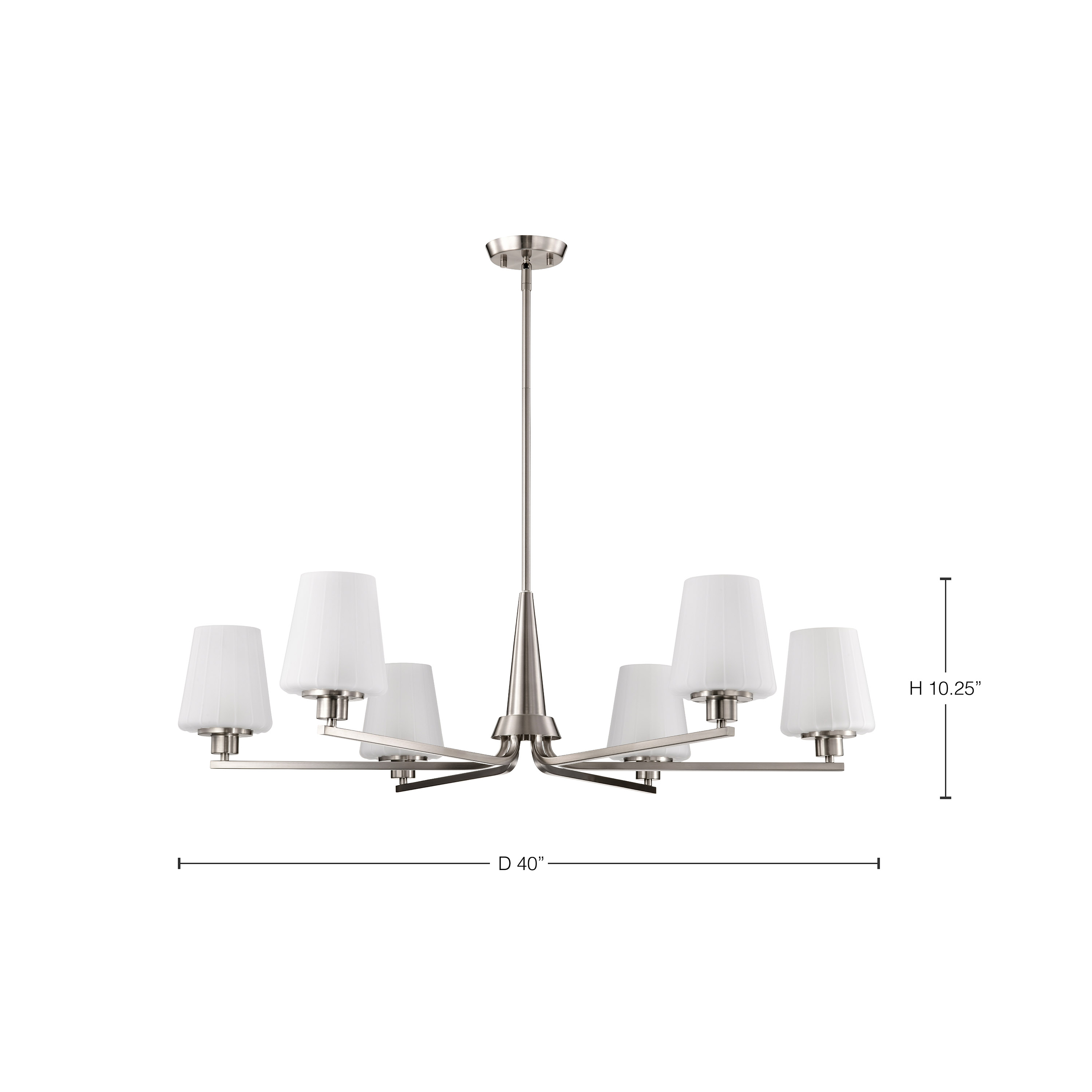 LUNE 6 LIGHT CHANDELIER - 60-8226