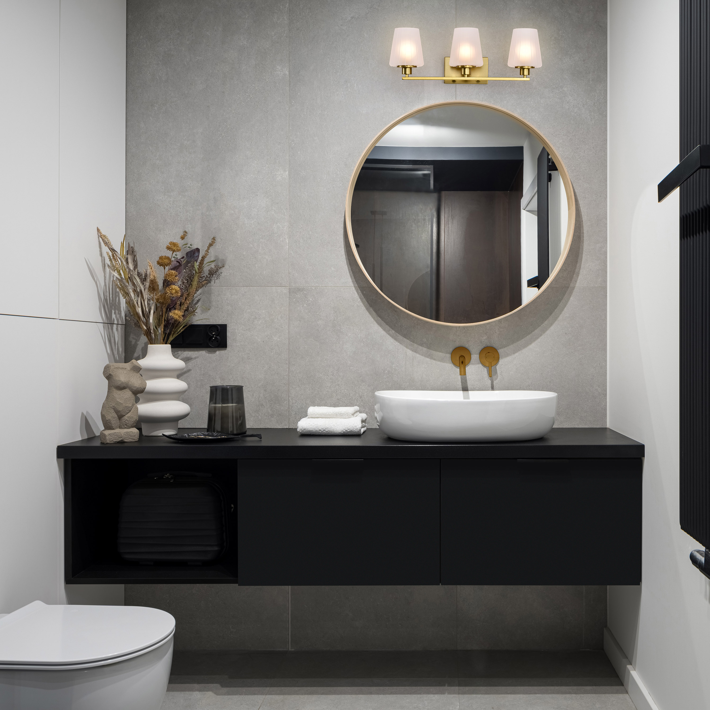 LUNE 3 LIGHT VANITY - 60-8233