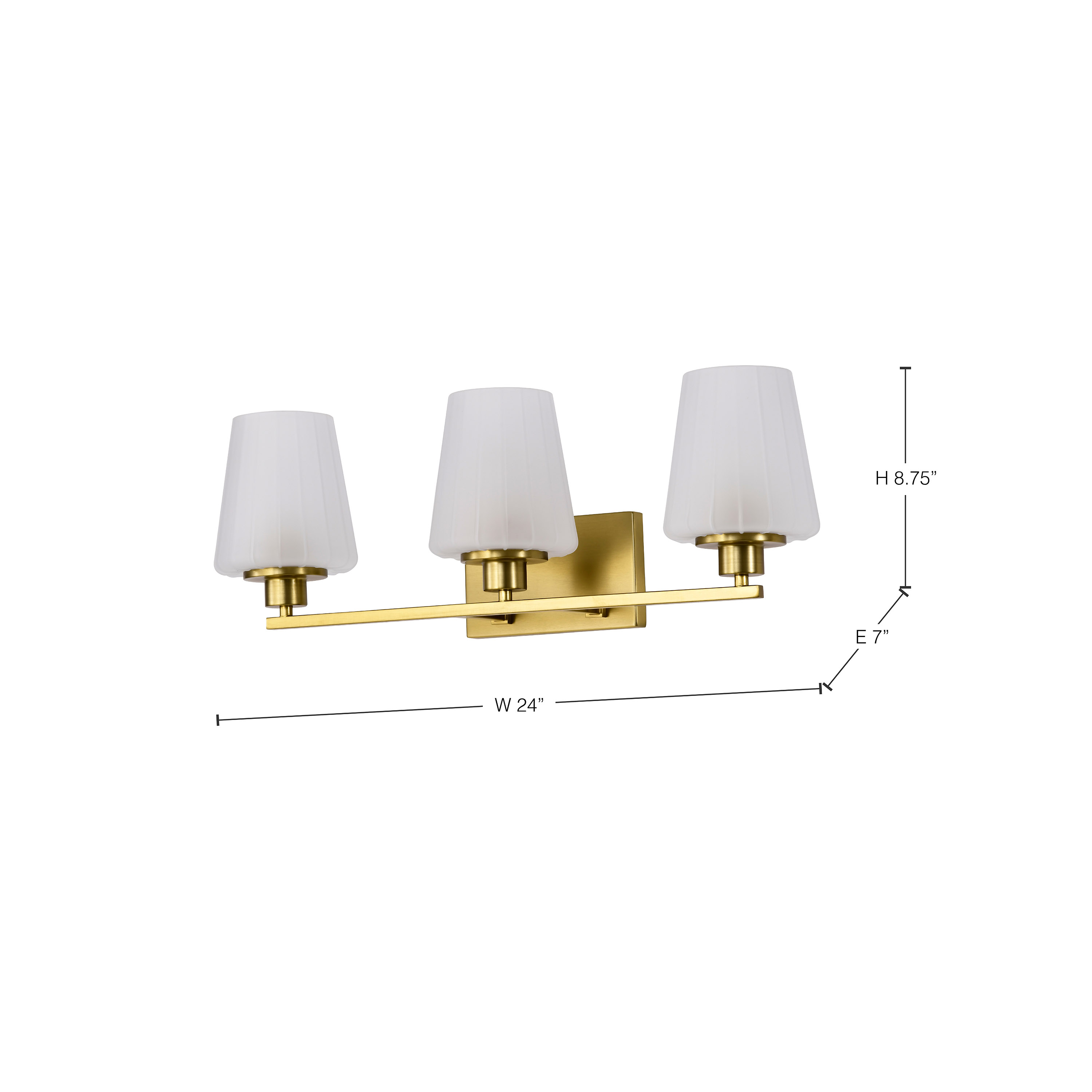 LUNE 3 LIGHT VANITY - 60-8233