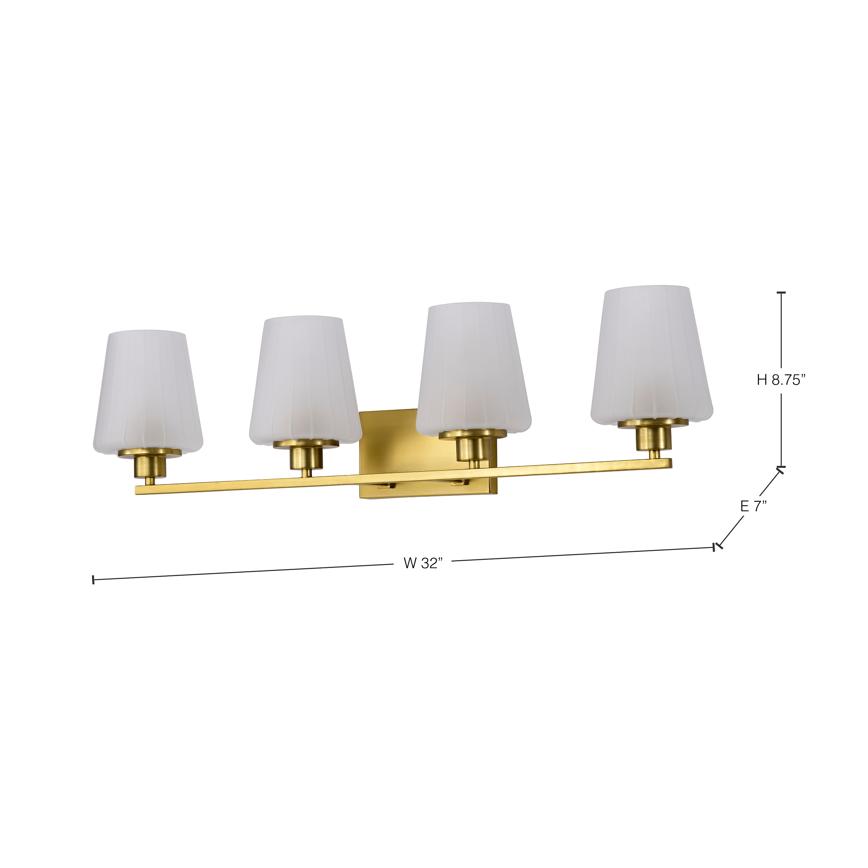 LUNE 4 LIGHT VANITY - 60-8234