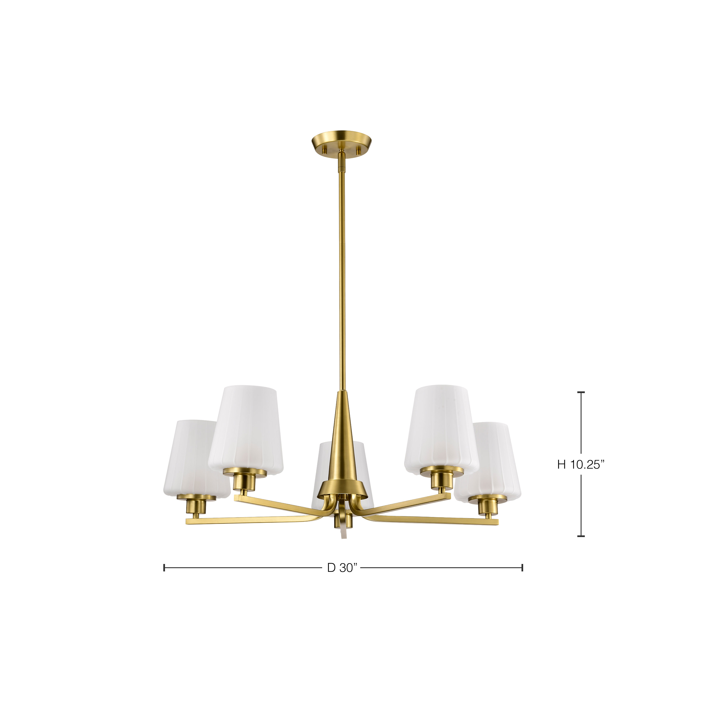 LUNE 5 LIGHT CHANDELIER - 60-8235