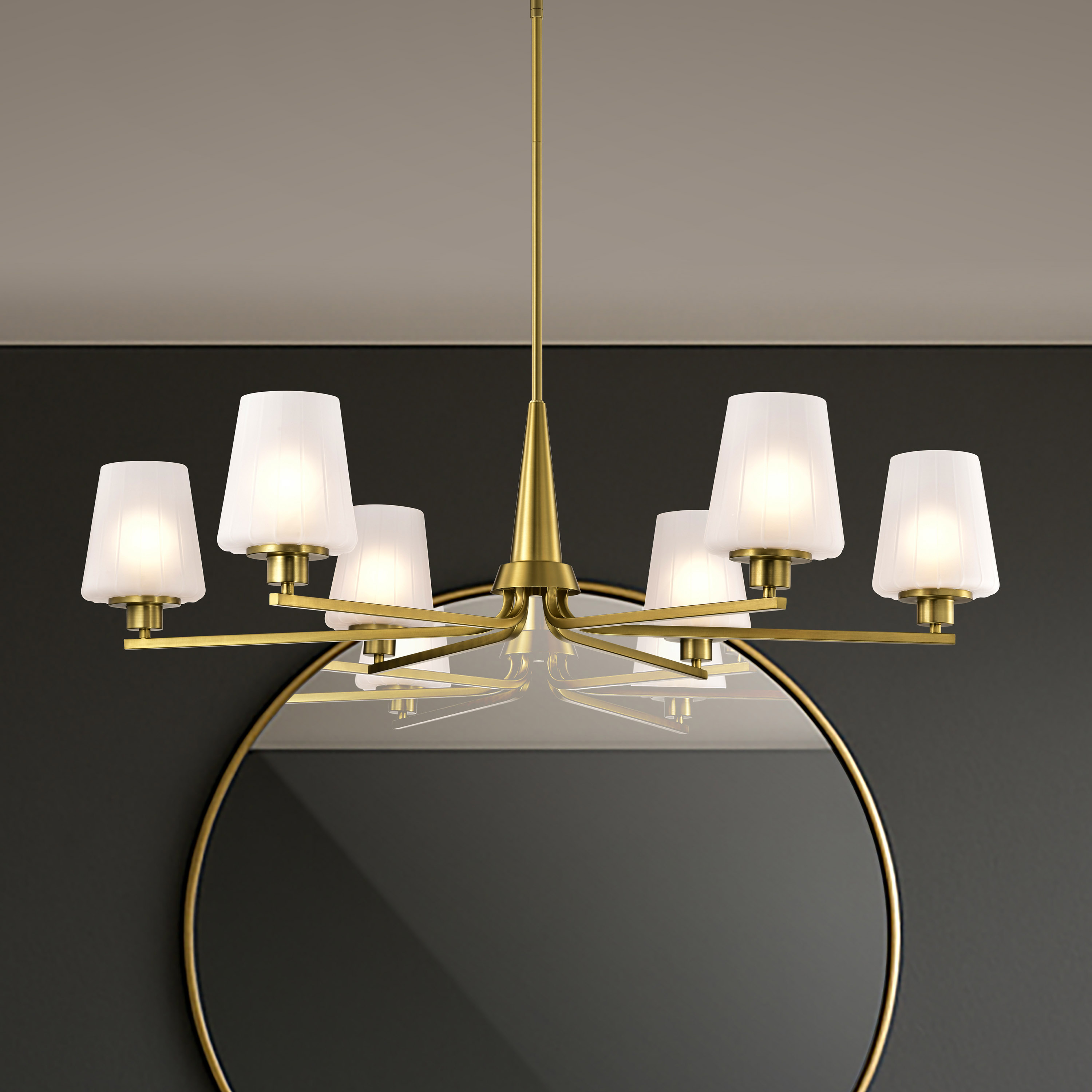 LUNE 6 LIGHT CHANDELIER - 60-8236