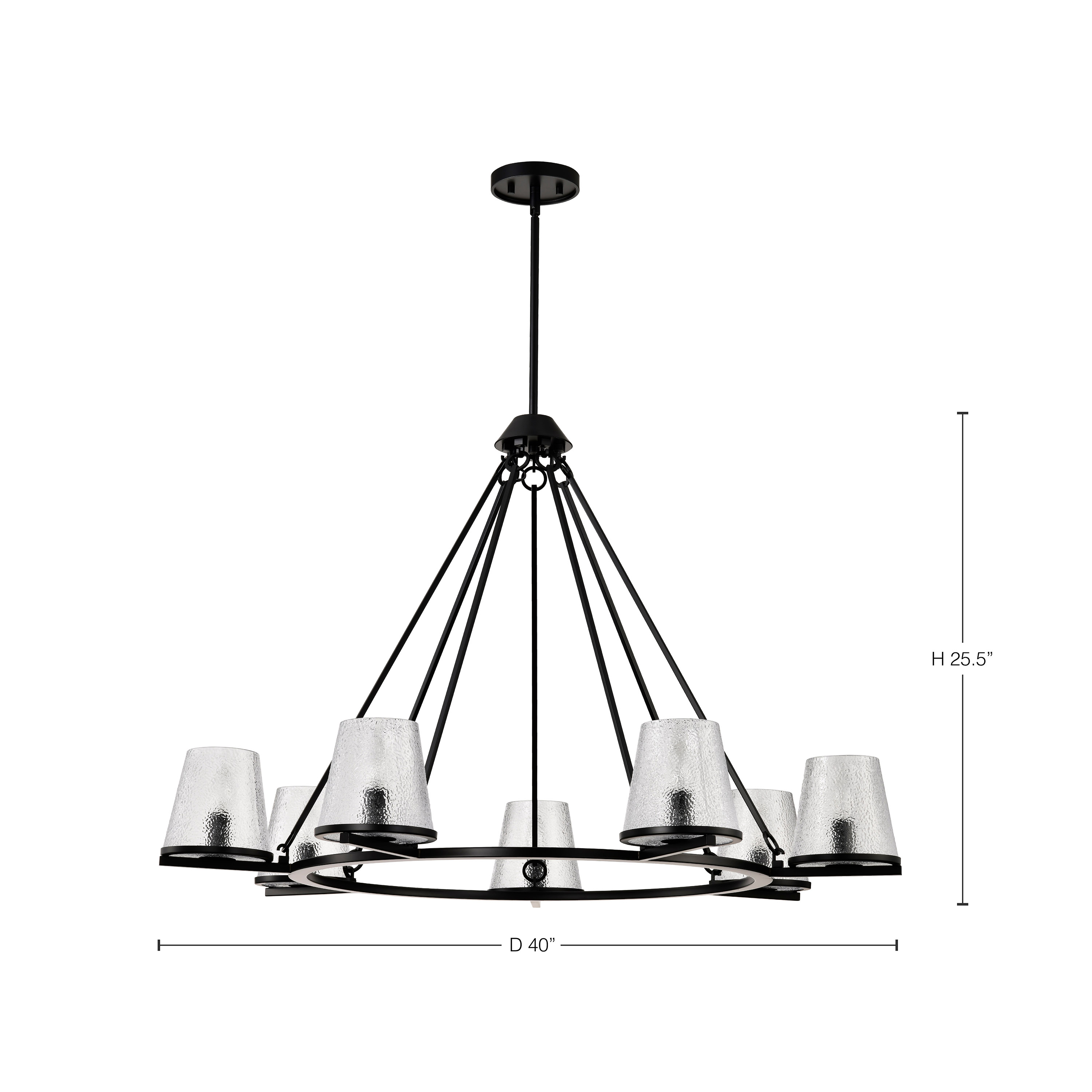 VALENTINE 7 LIGHT CHANDELIER - 60-8259