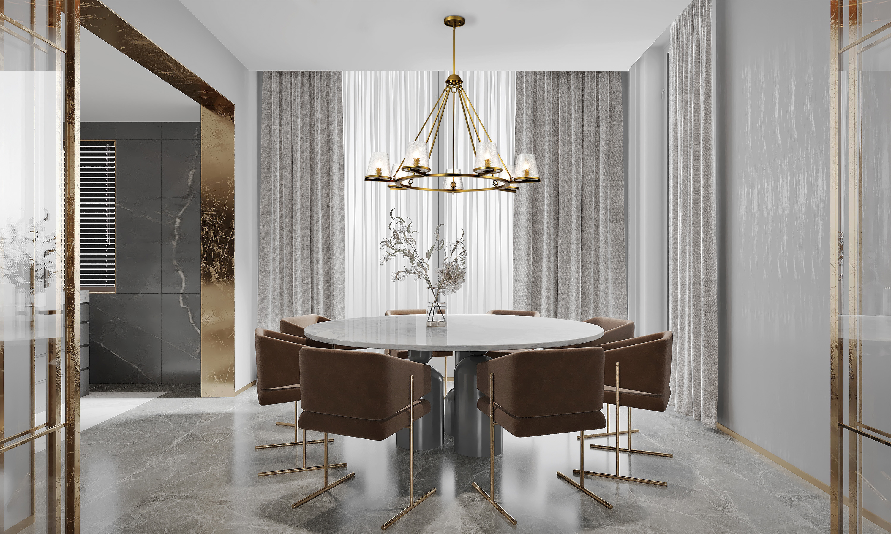 VALENTINE 7 LIGHT CHANDELIER - 60-8269