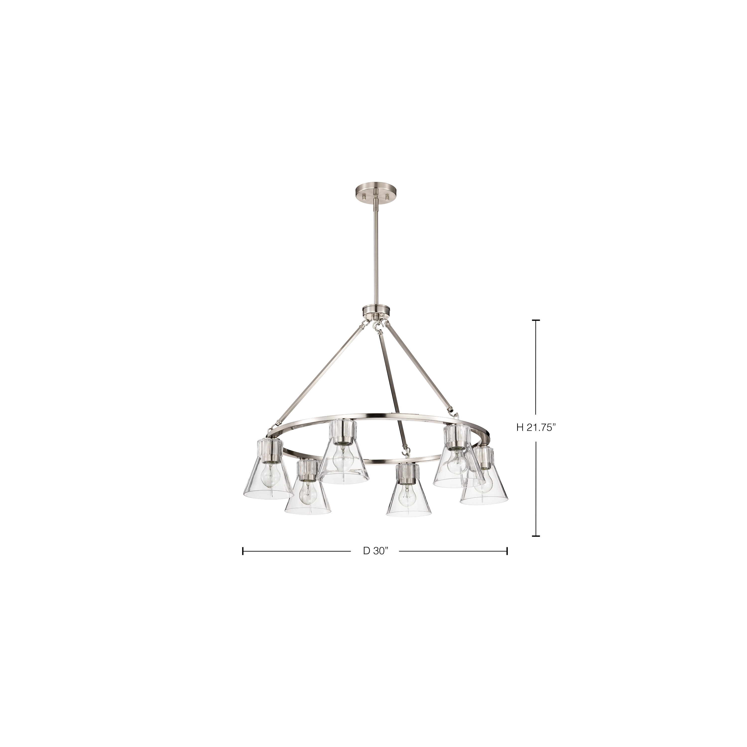GIANNA 6 LIGHT CHANDELIER - 60-8335