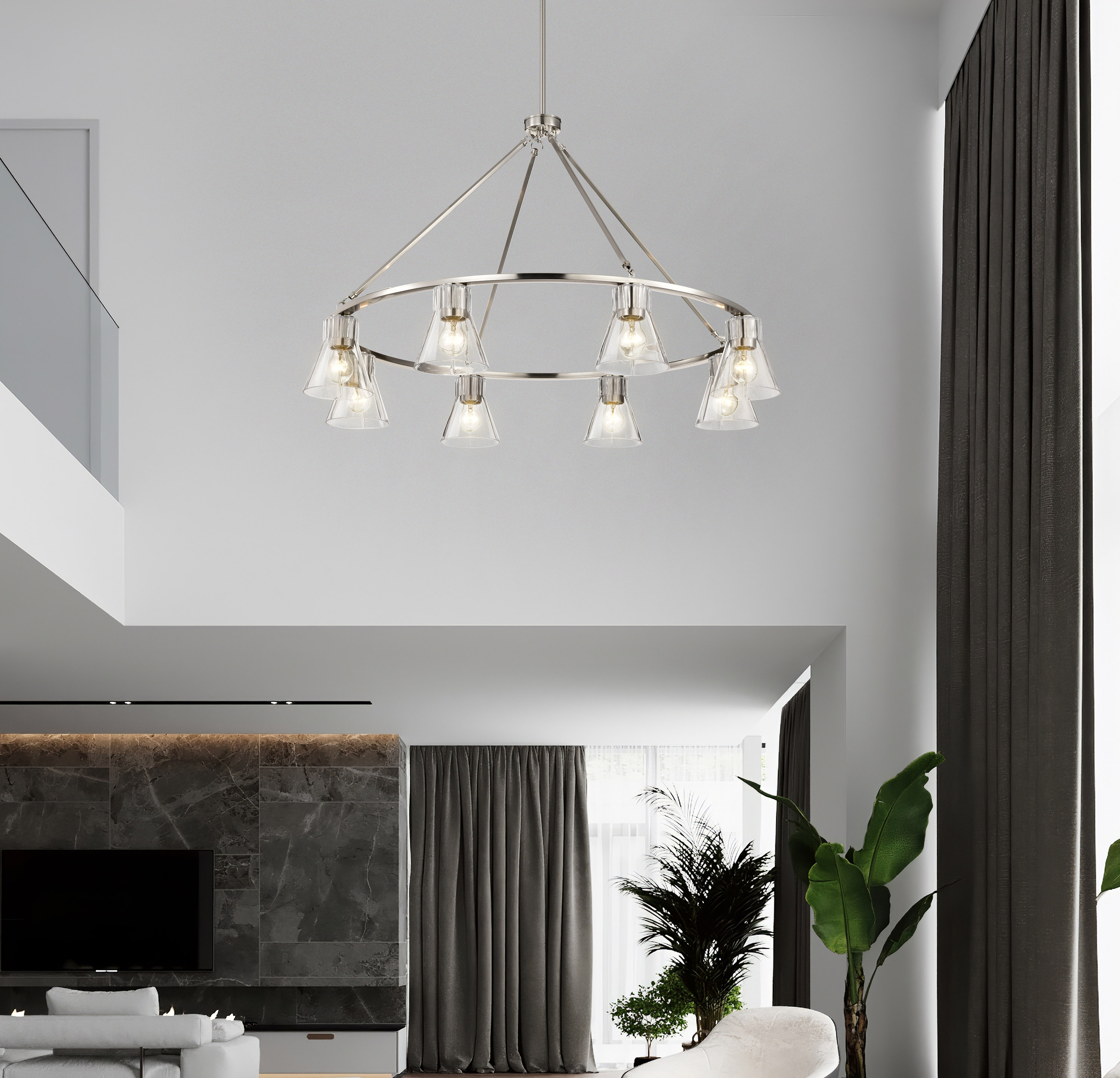 GIANNA 8 LIGHT CHANDELIER - 60-8336