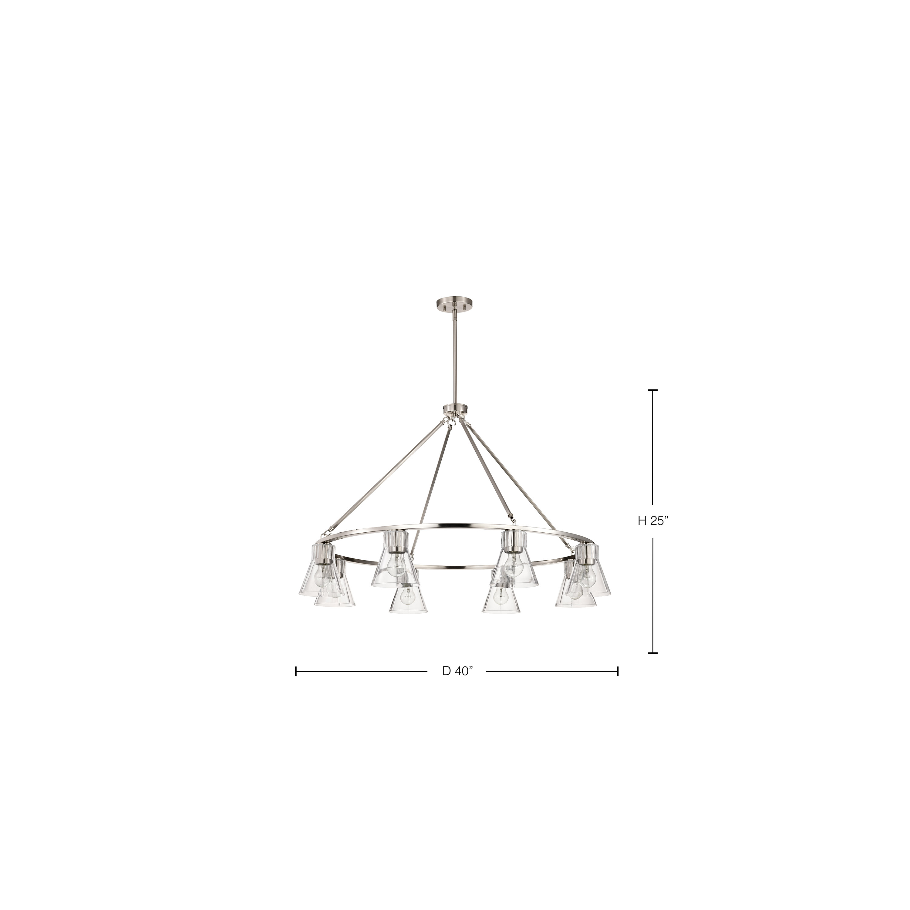 GIANNA 8 LIGHT CHANDELIER - 60-8336