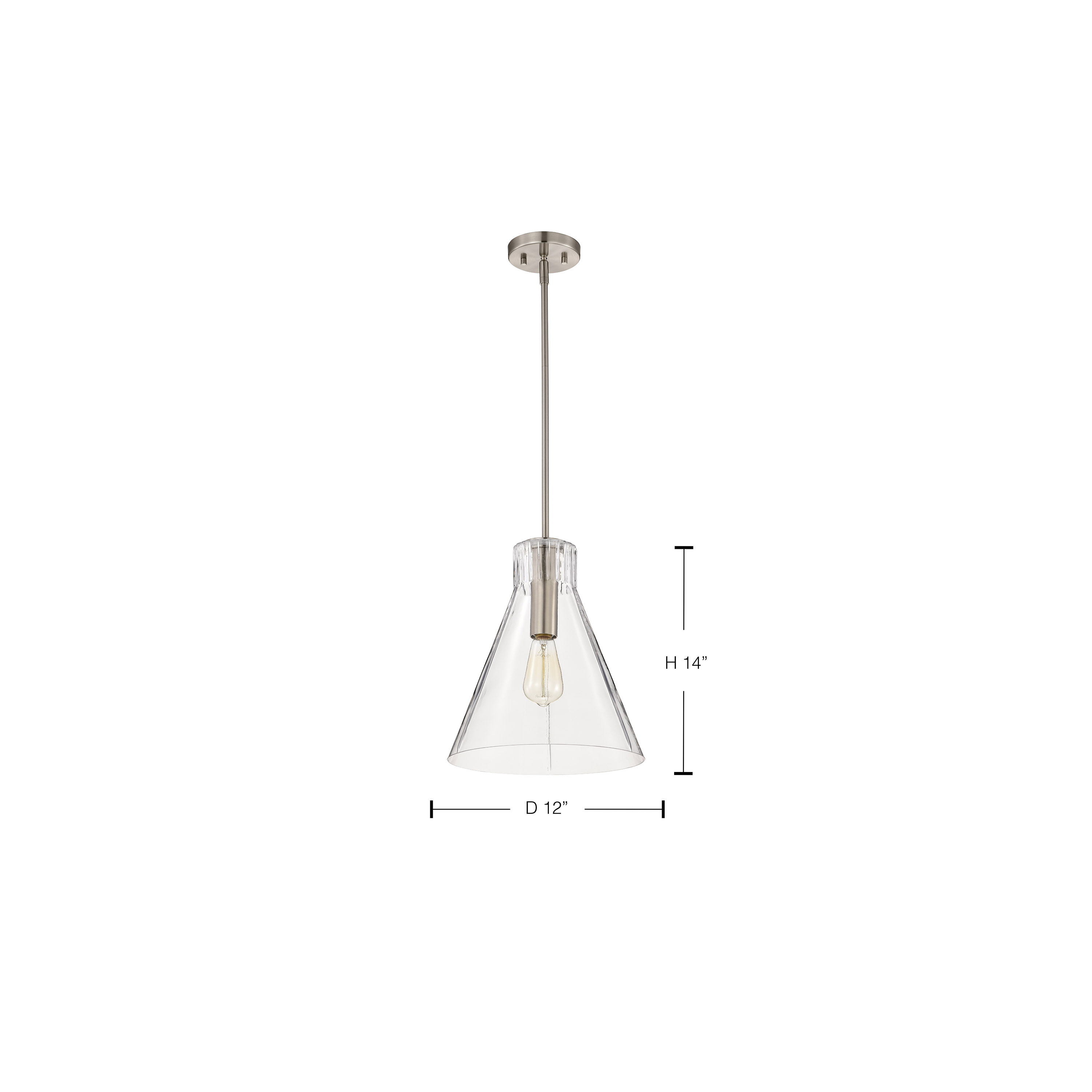 GIANNA 1 LIGHT MED PENDANT - 60-8338