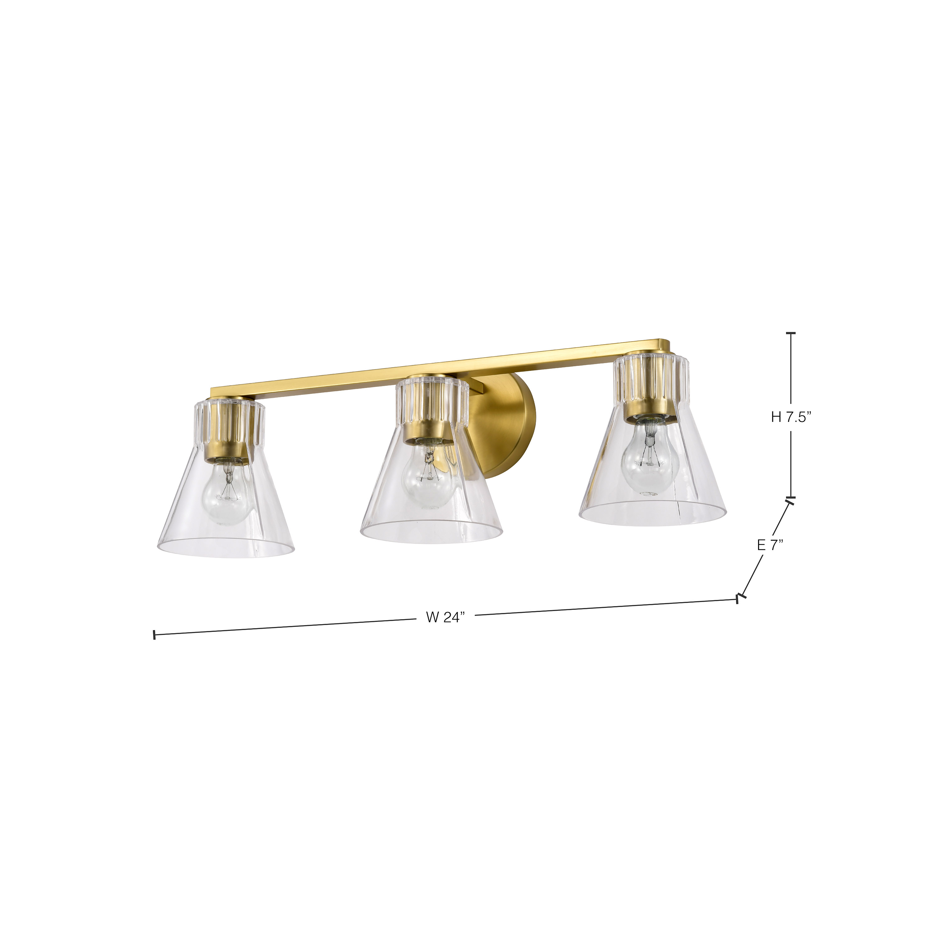 GIANNA 3 LIGHT VANITY - 60-8343