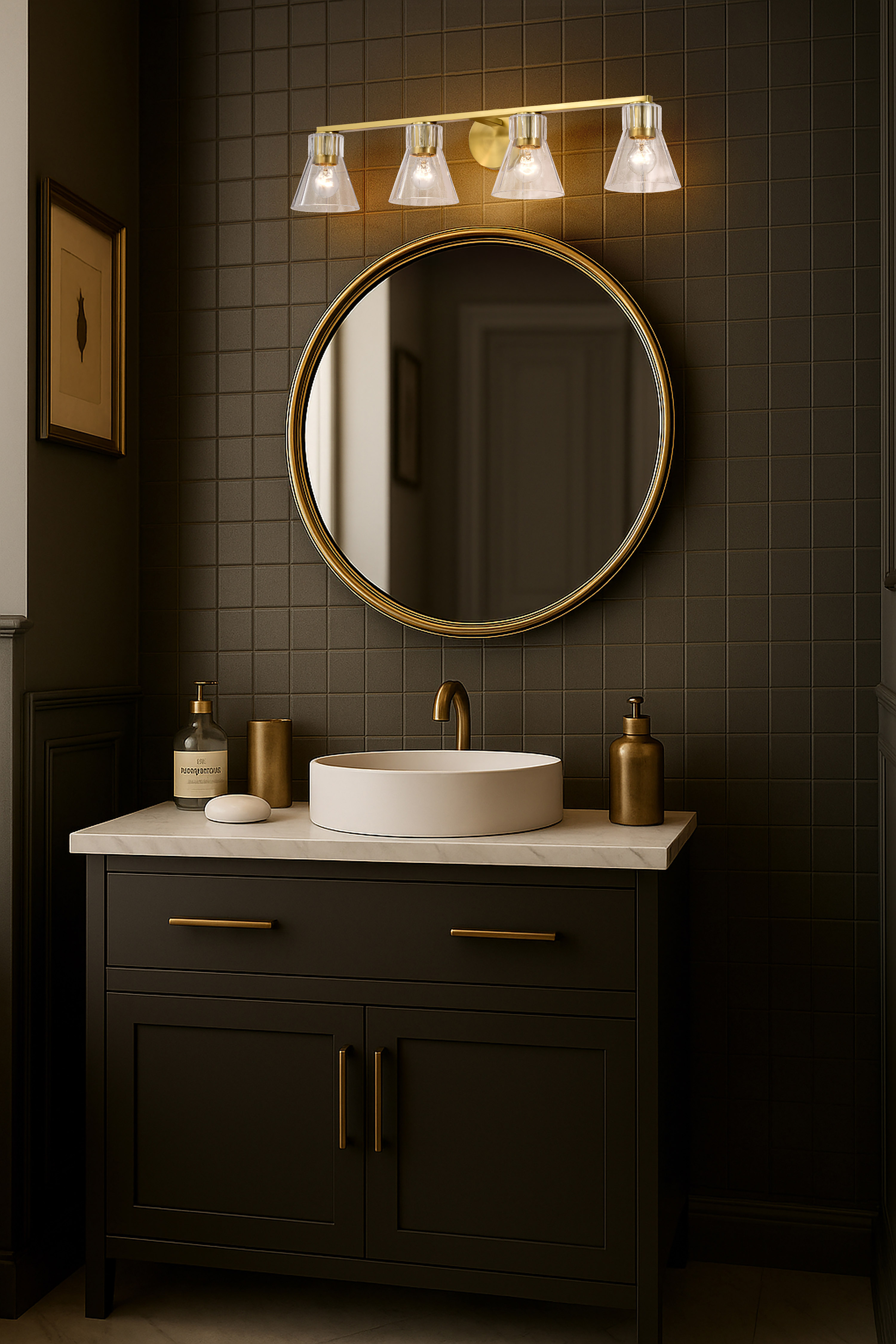 GIANNA 4 LIGHT VANITY - 60-8344