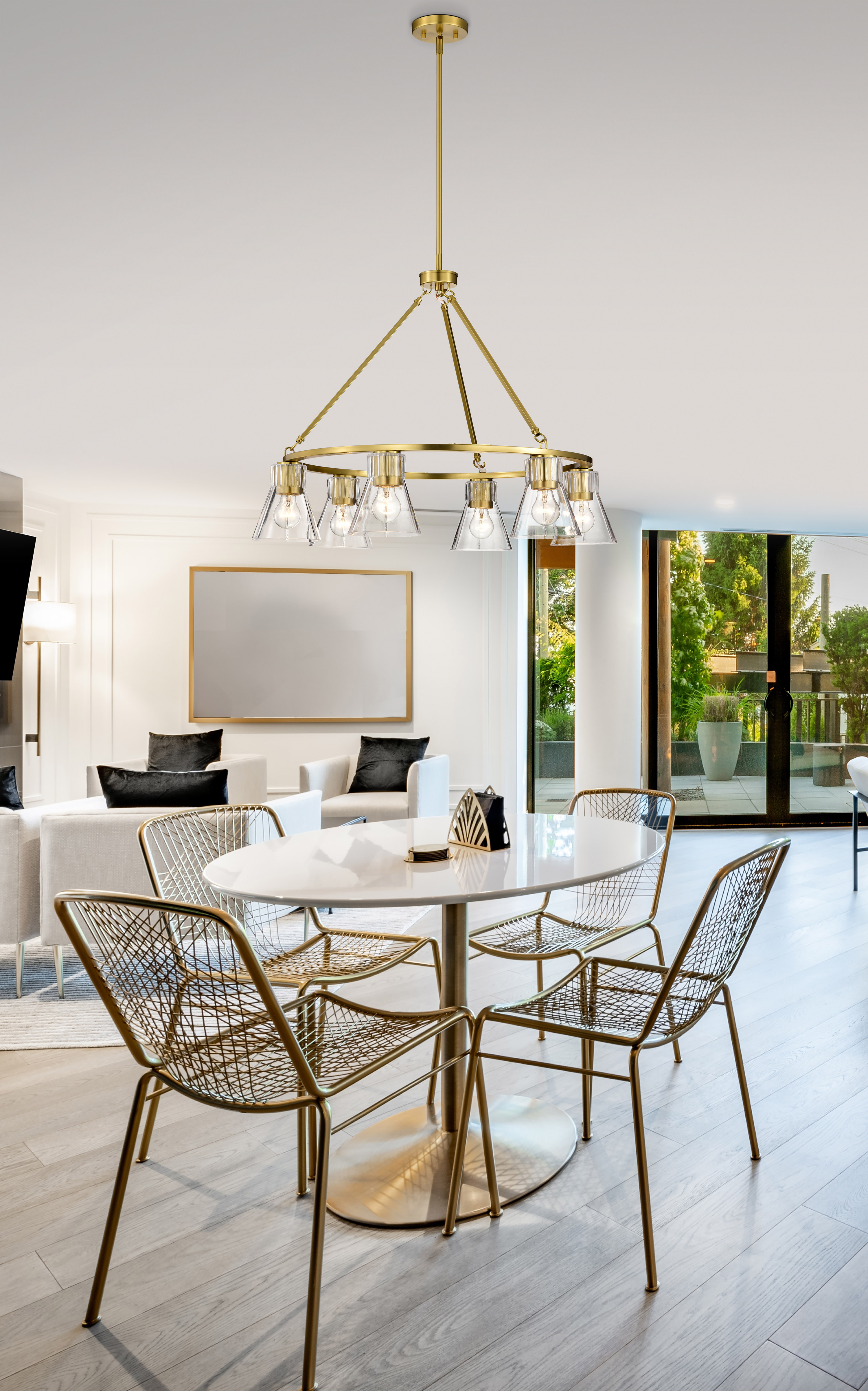 GIANNA 6 LIGHT CHANDELIER - 60-8345