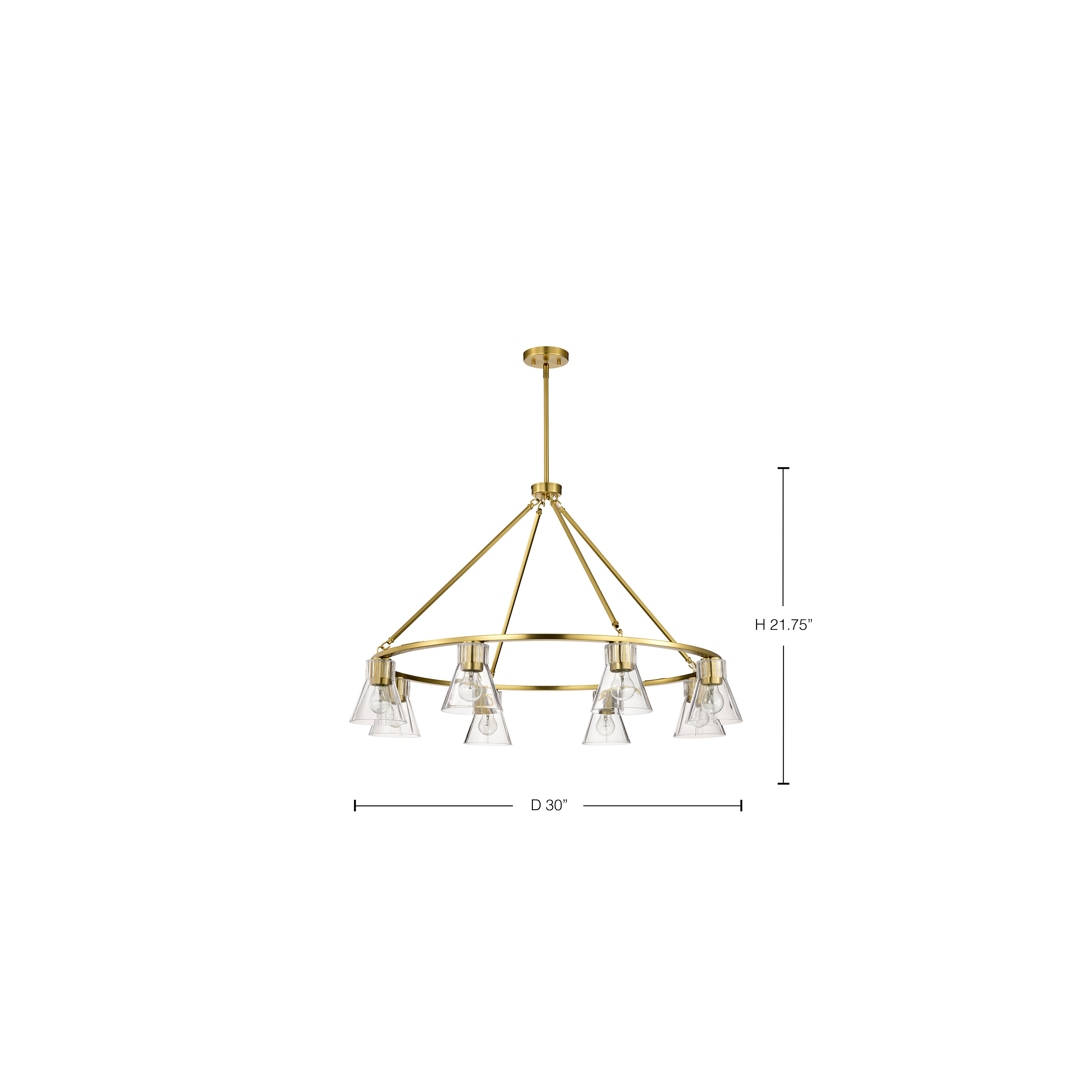 GIANNA 6 LIGHT CHANDELIER - 60-8345