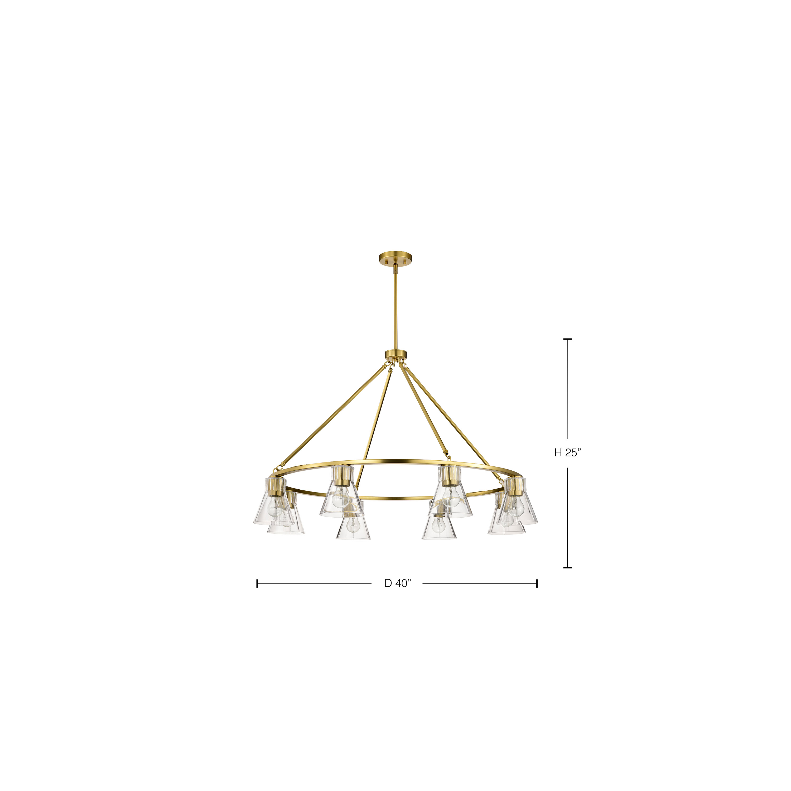 GIANNA 8 LIGHT CHANDELIER - 60-8346