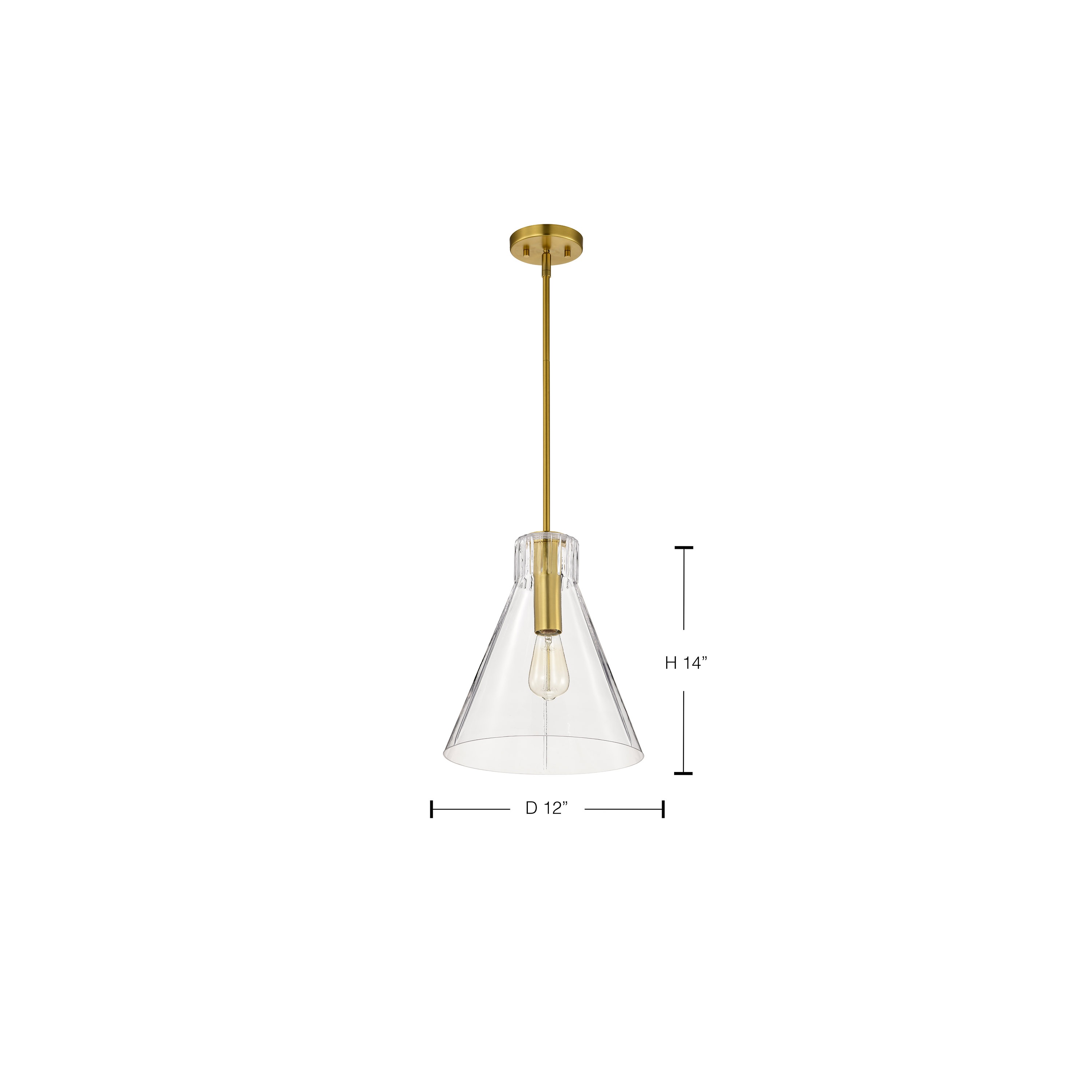 GIANNA 1 LIGHT MED PENDANT - 60-8348