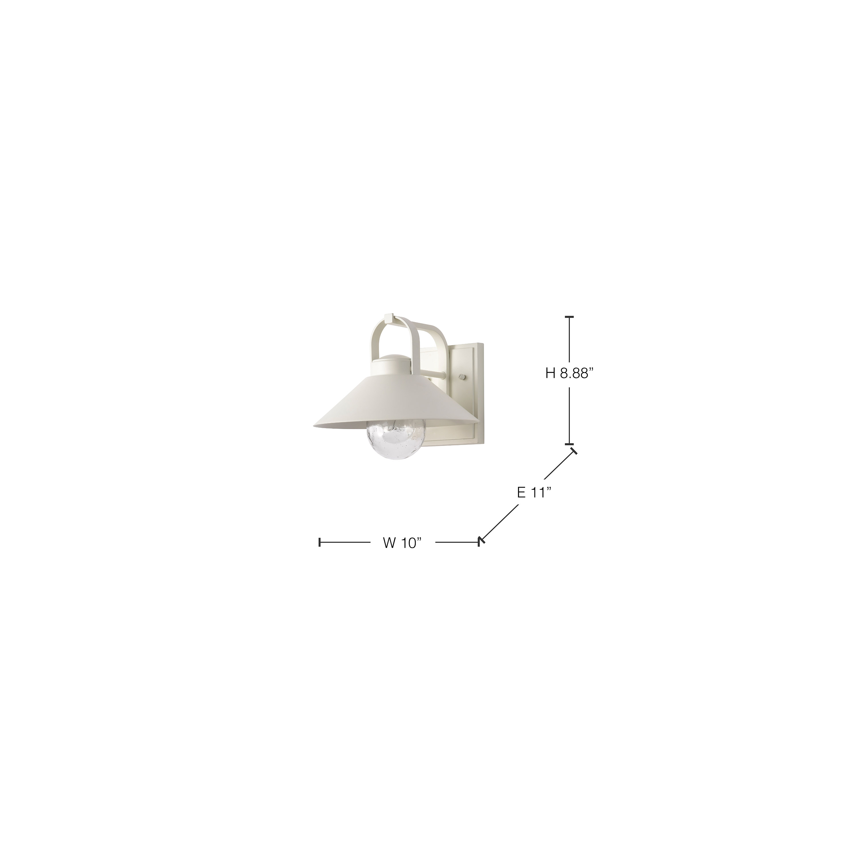 RIDGE MED OUTDOOR LANTERN WHT - 60-8521