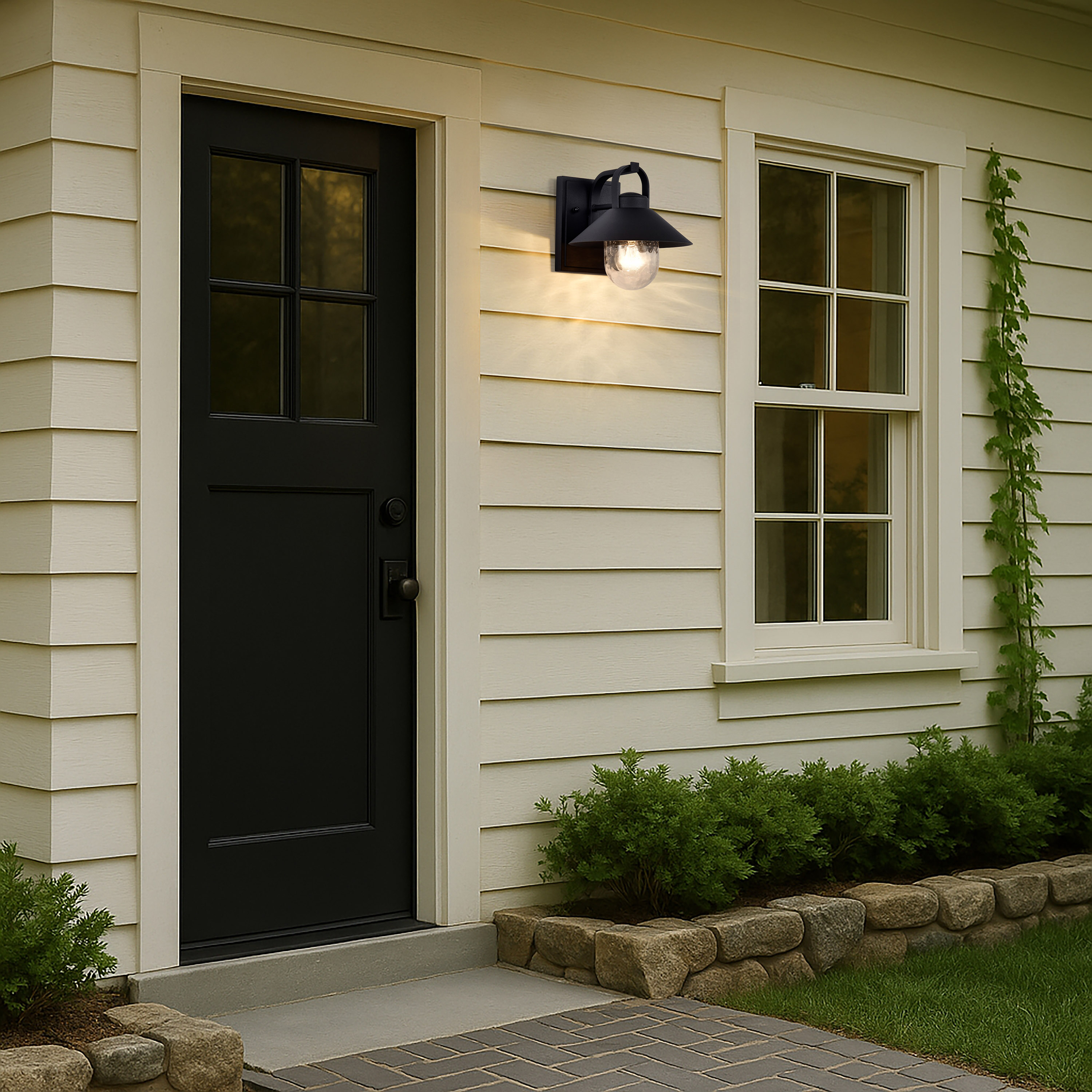 RIDGE SM OUTDOOR LANTERN BLK - 60-8540