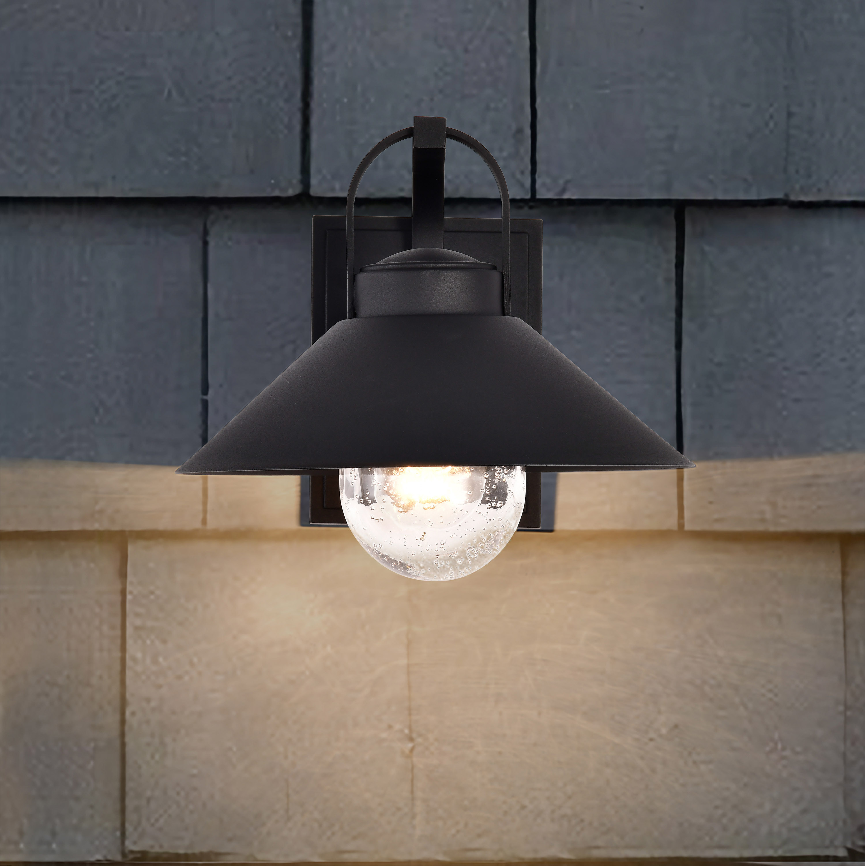 RIDGE MED OUTDOOR LANTERN BLK - 60-8541