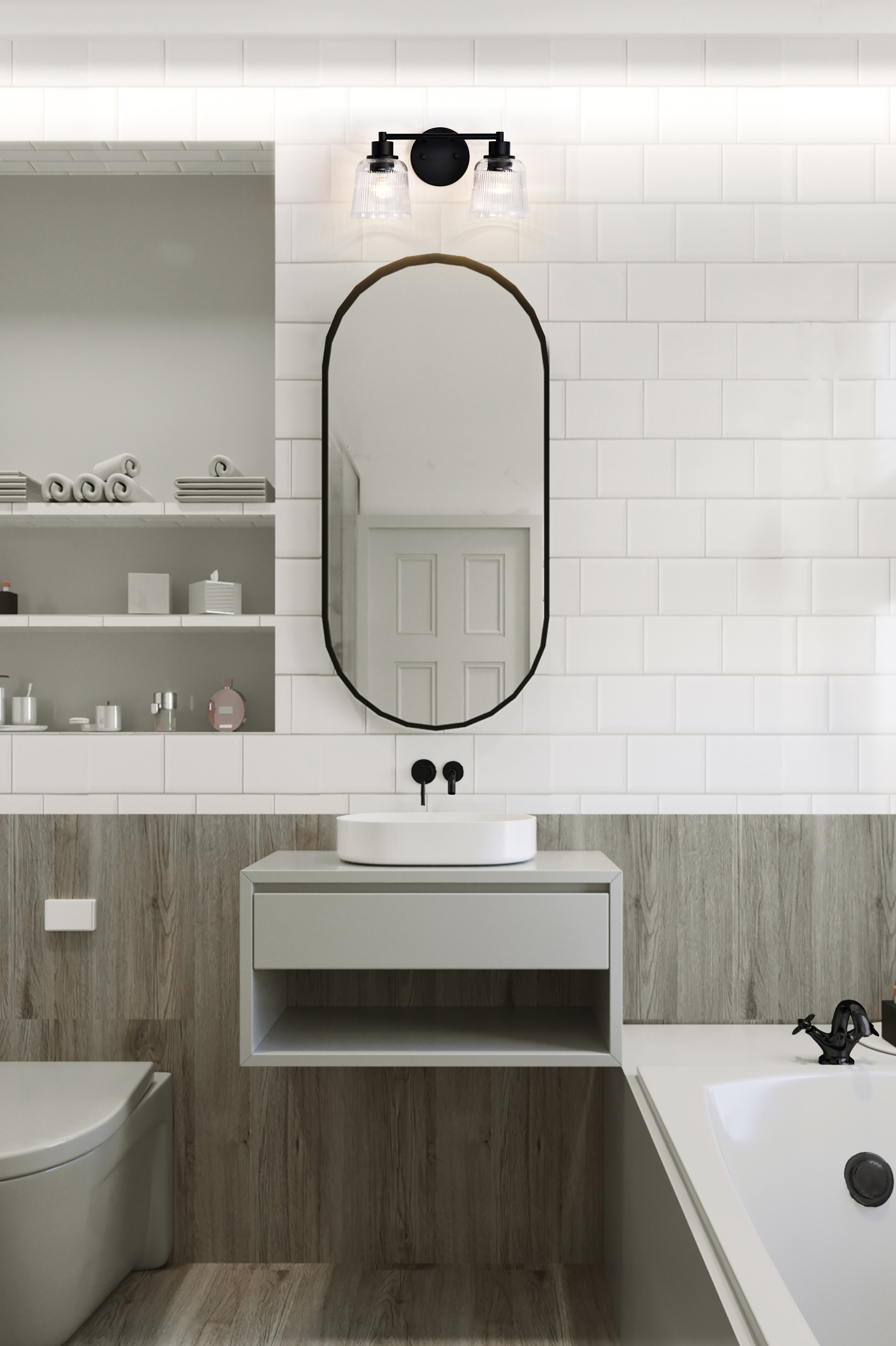 GRAYSON 2 LIGHT VANITY - 60-8602