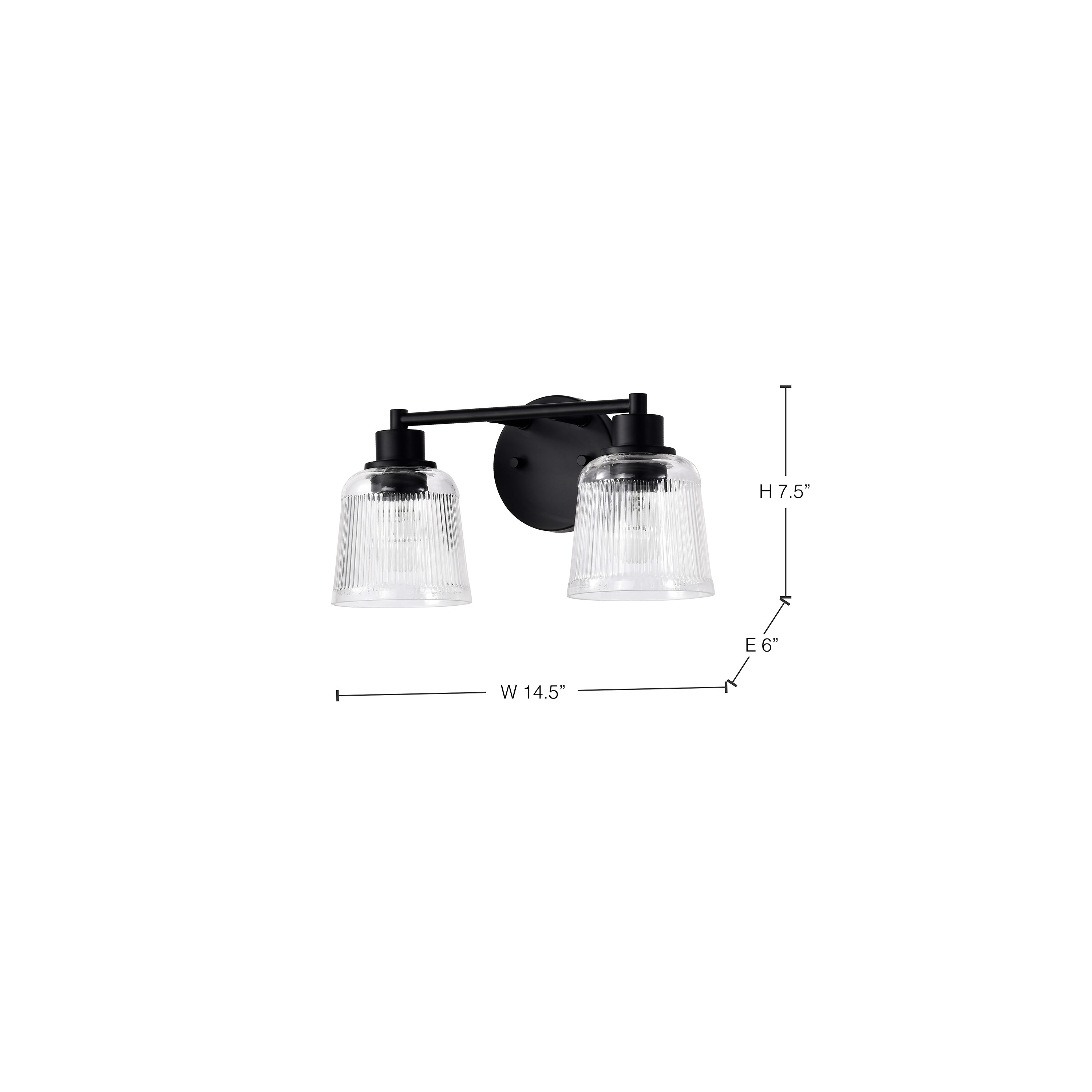 GRAYSON 2 LIGHT VANITY - 60-8602