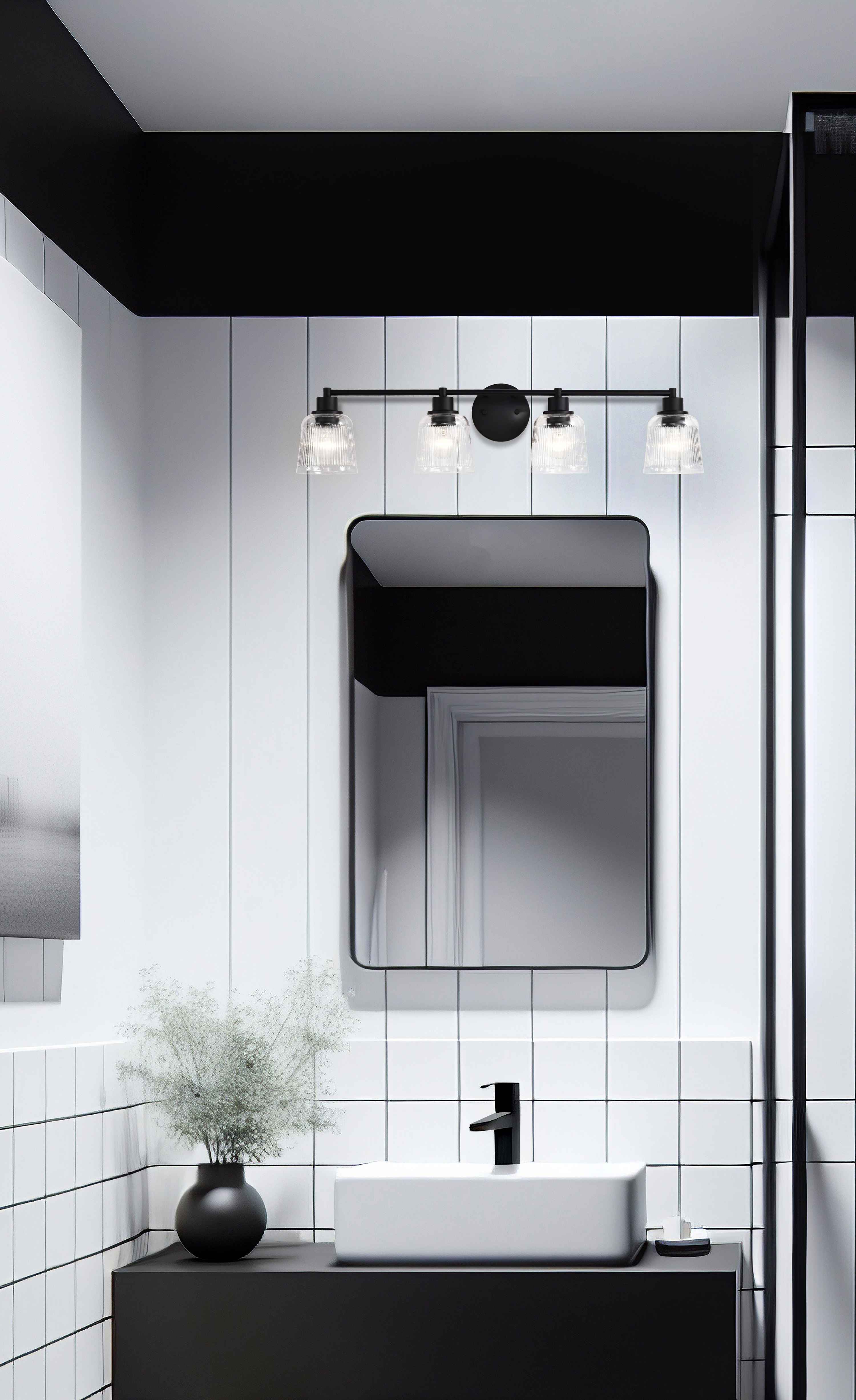 GRAYSON 4 LIGHT VANITY - 60-8604