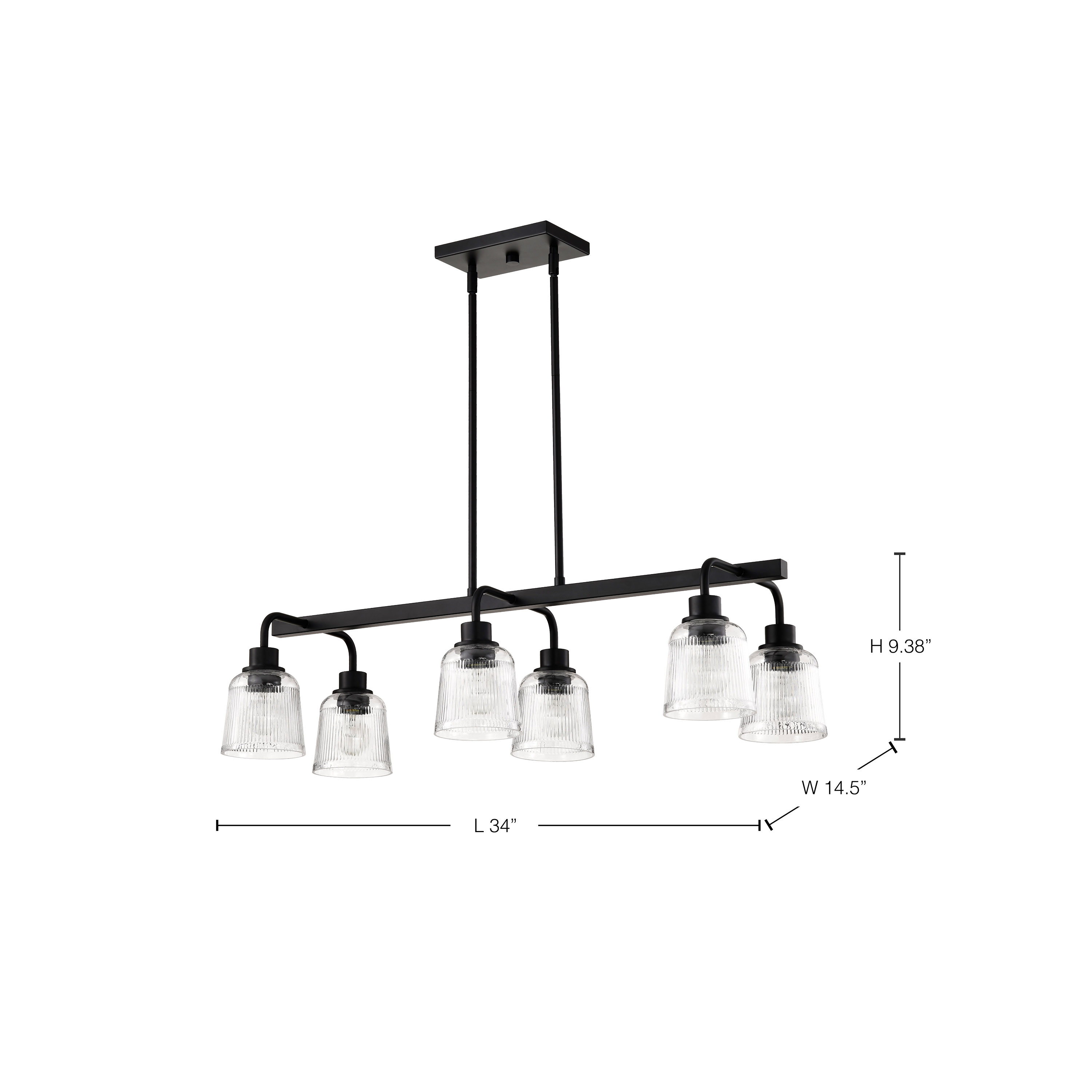 GRAYSON 6 LIGHT ISLAND PENDANT - 60-8610