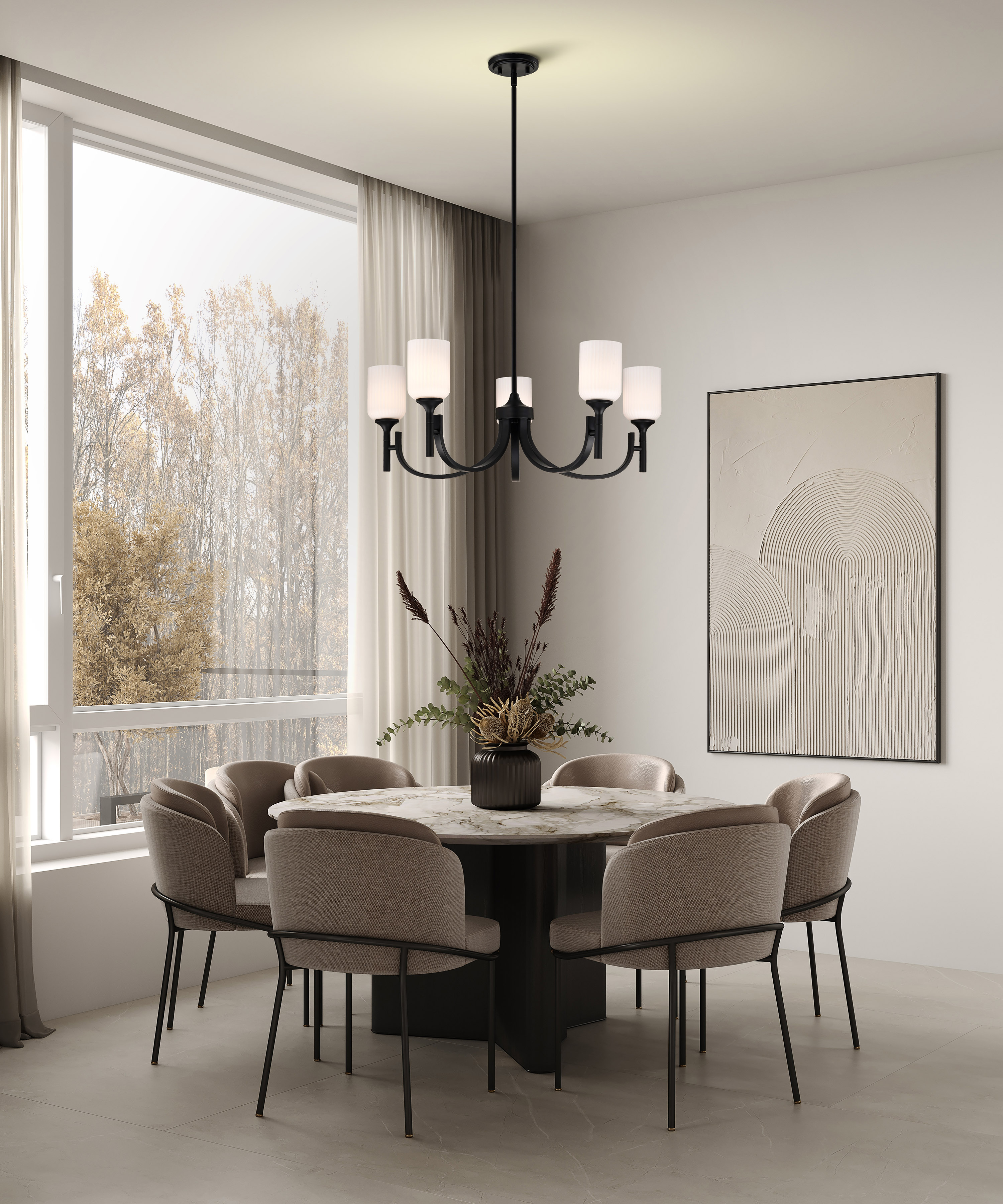 SOLARA 5 LIGHT CHANDELIER - 60-8650
