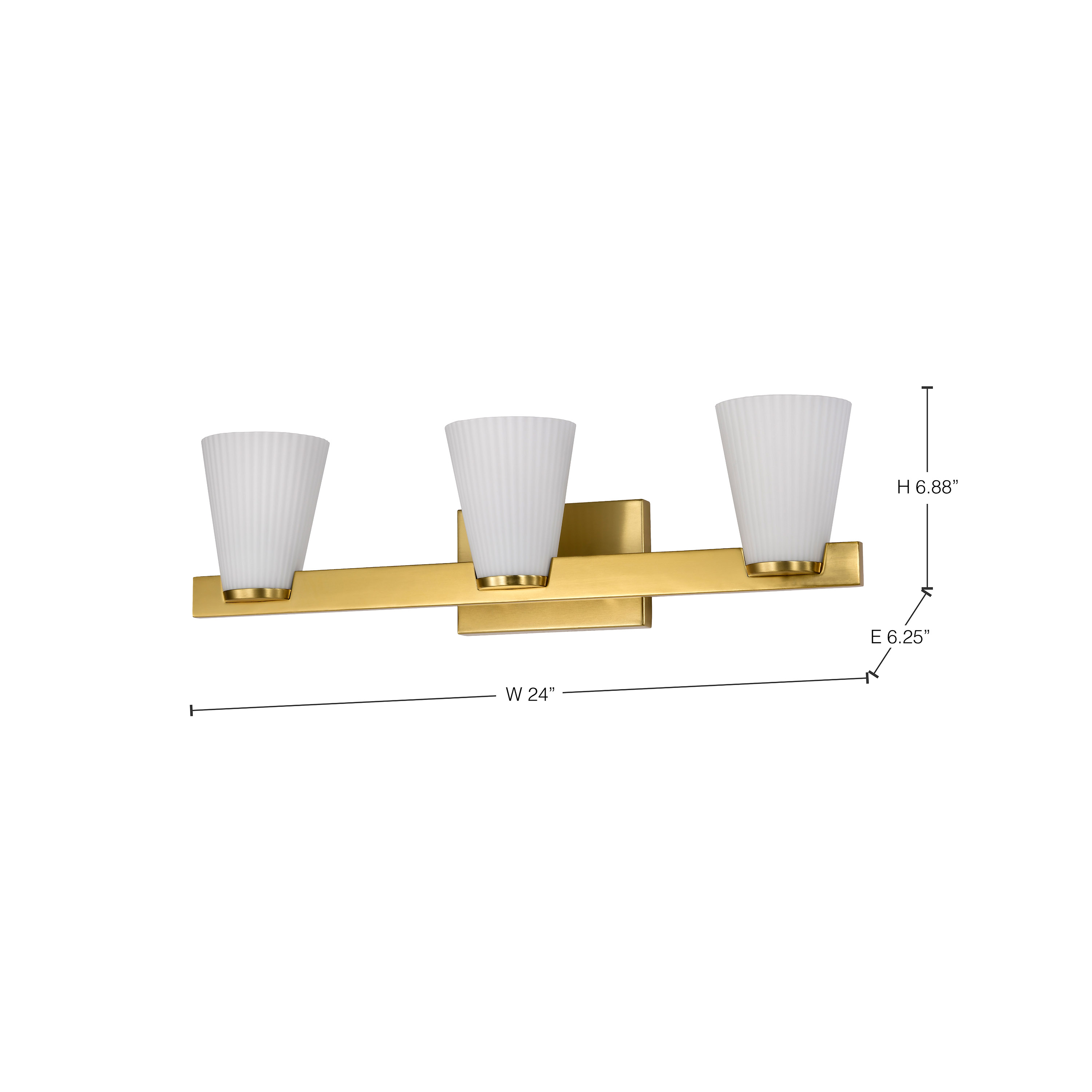 ROYALE 3 LIGHT VANITY - 60-8723