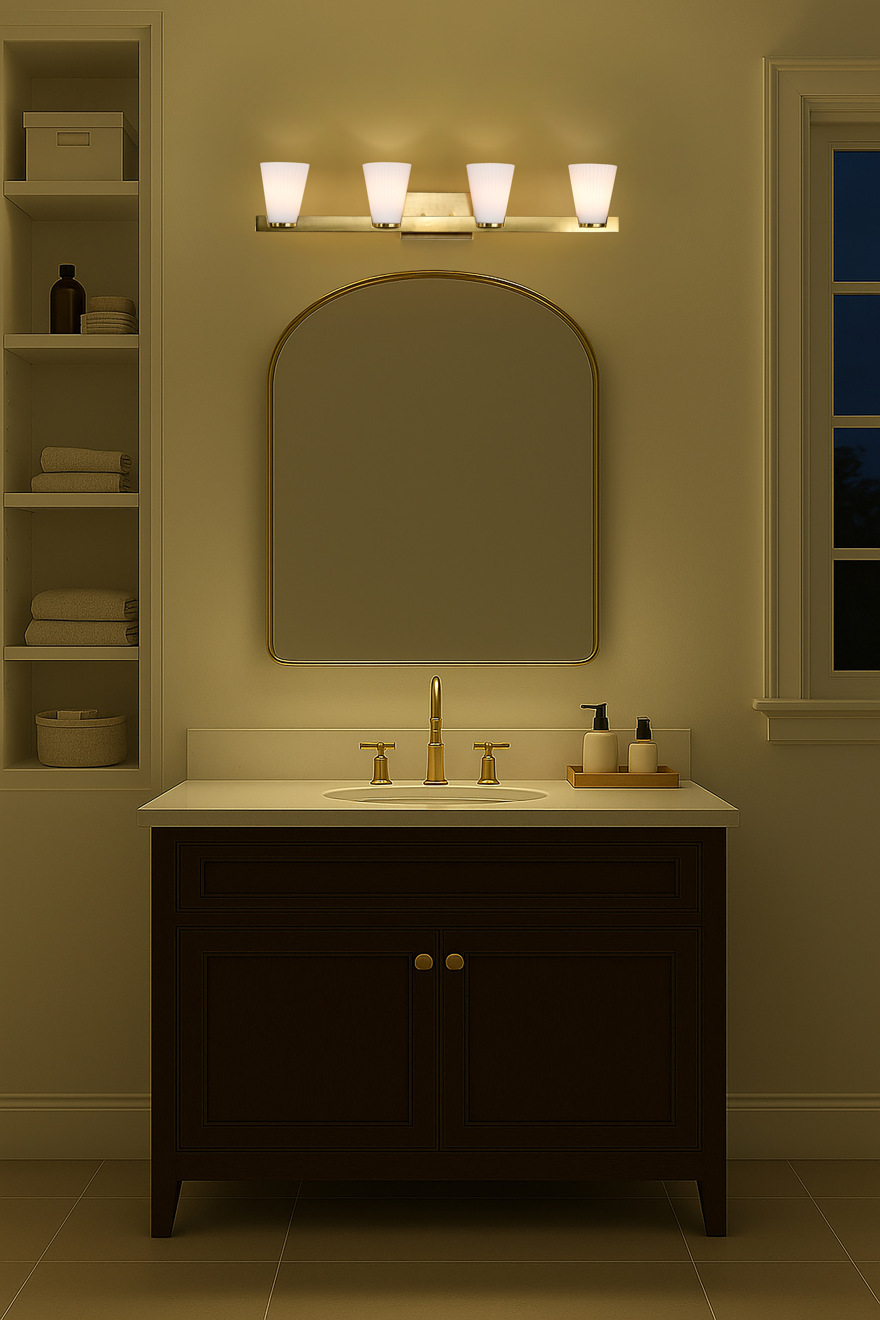 ROYALE 4 LIGHT VANITY - 60-8724