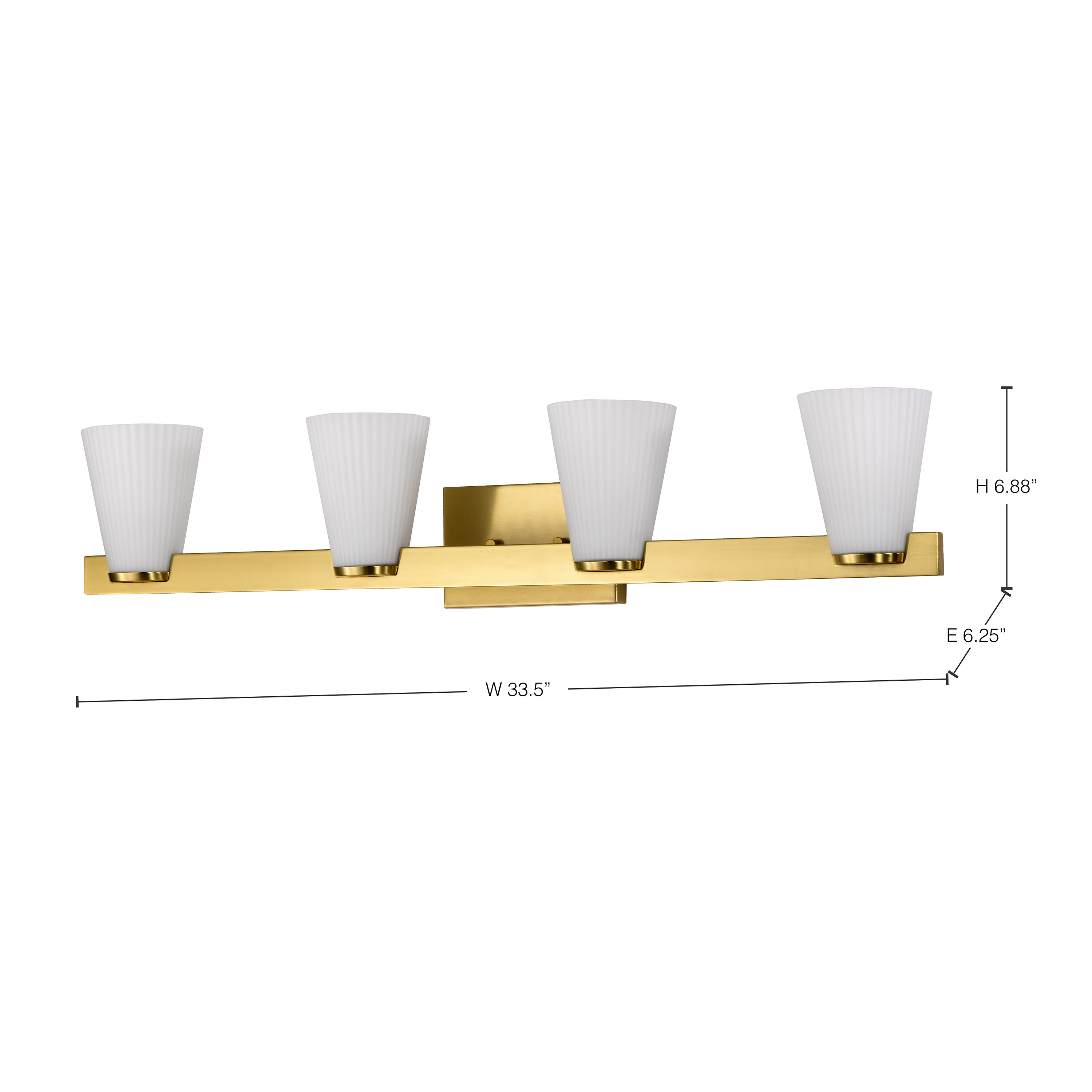 ROYALE 4 LIGHT VANITY - 60-8724