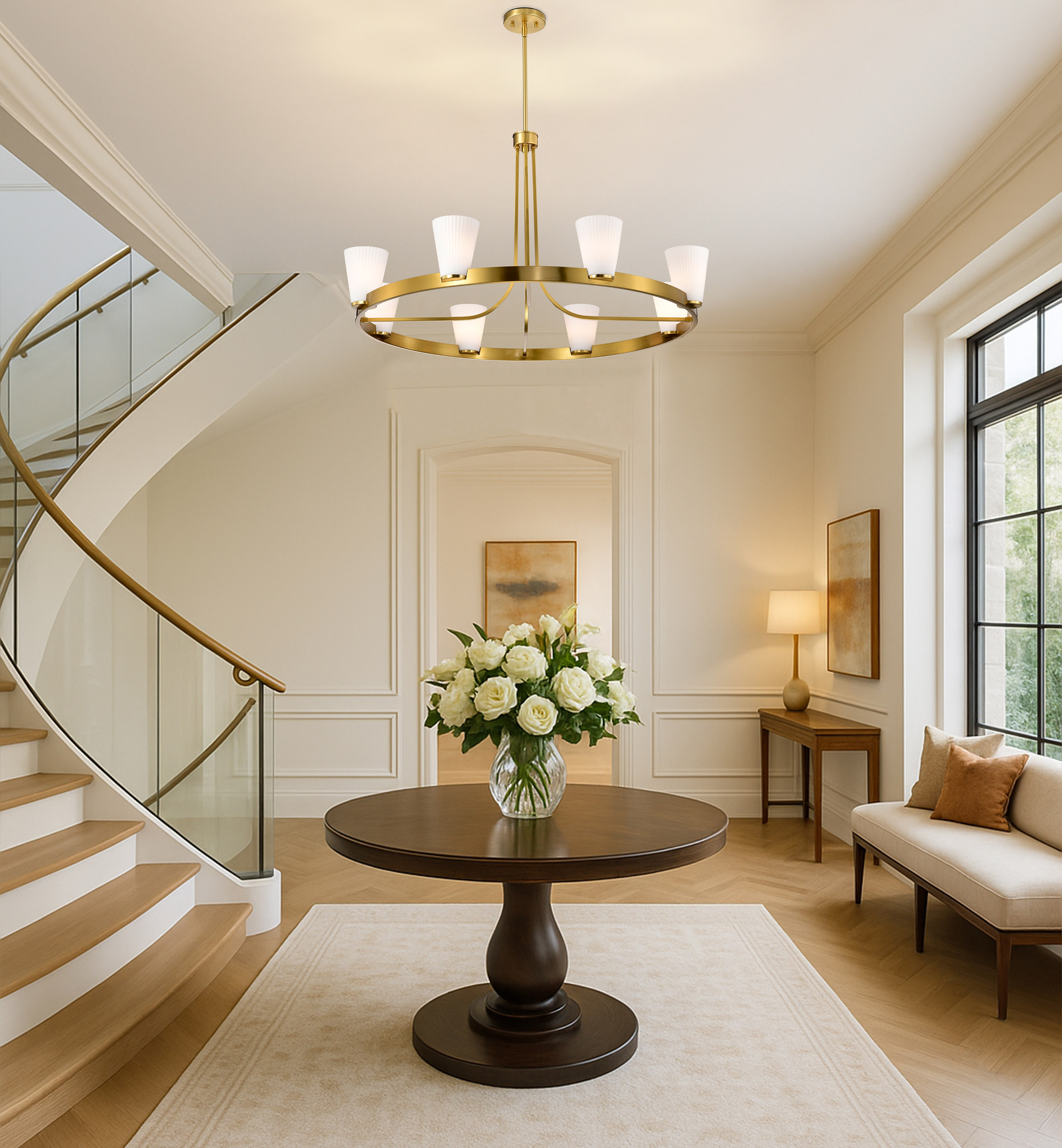 ROYALE 8 LIGHT CHANDELIER - 60-8729