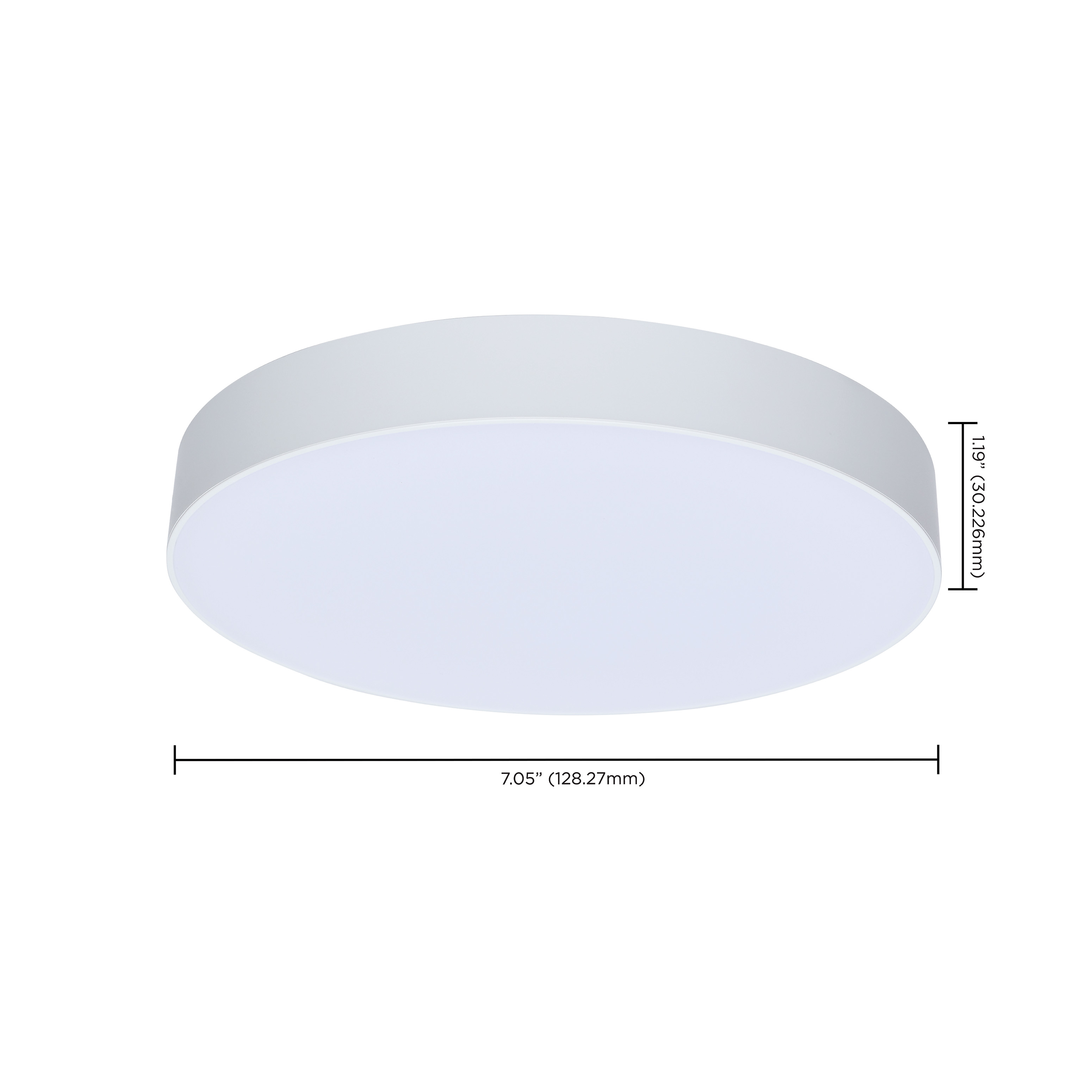 11W 7" 5CCT 120V WHT FIXTURE - 62-1004