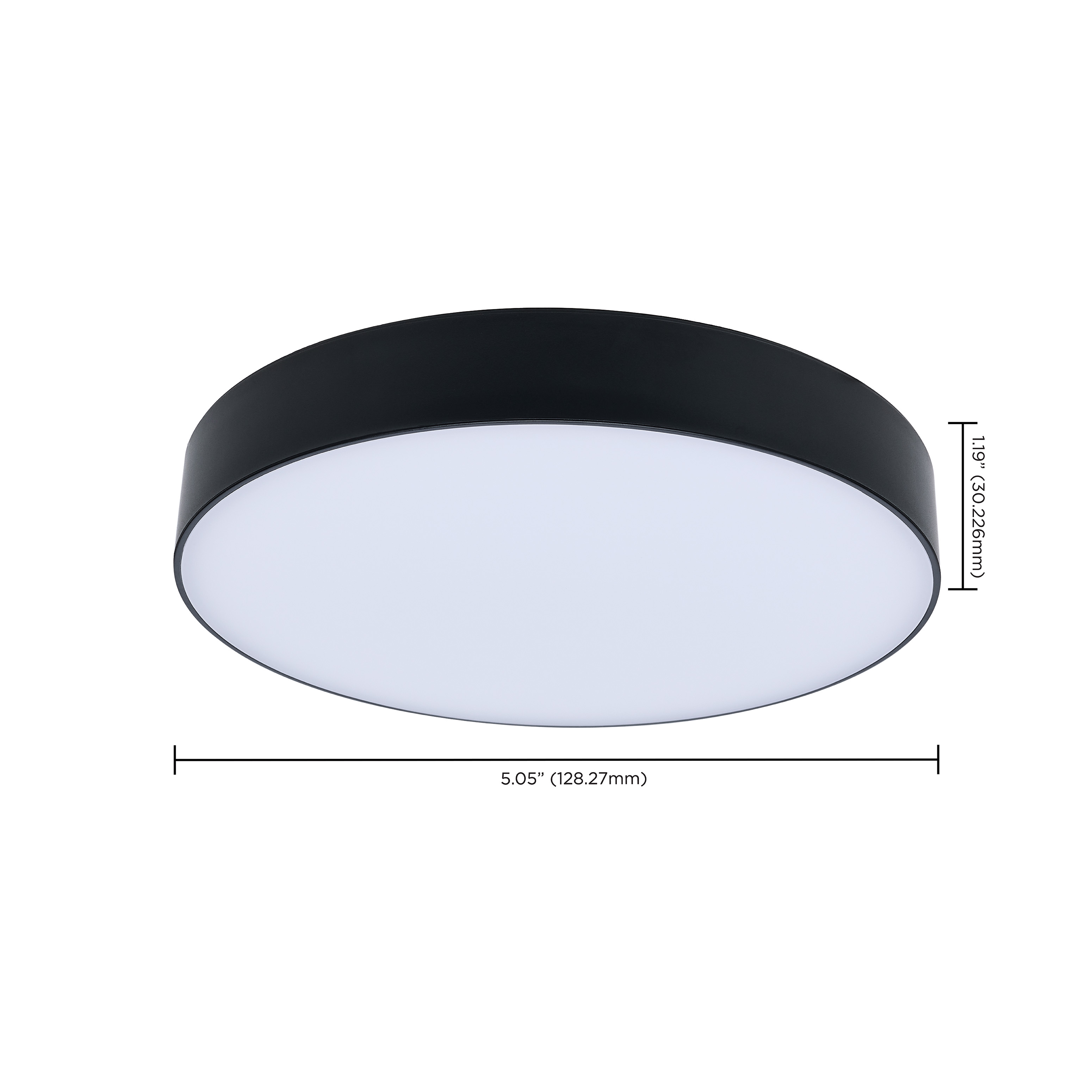 11W 7" 5CCT 120V BLK FIXTURE - 62-1006