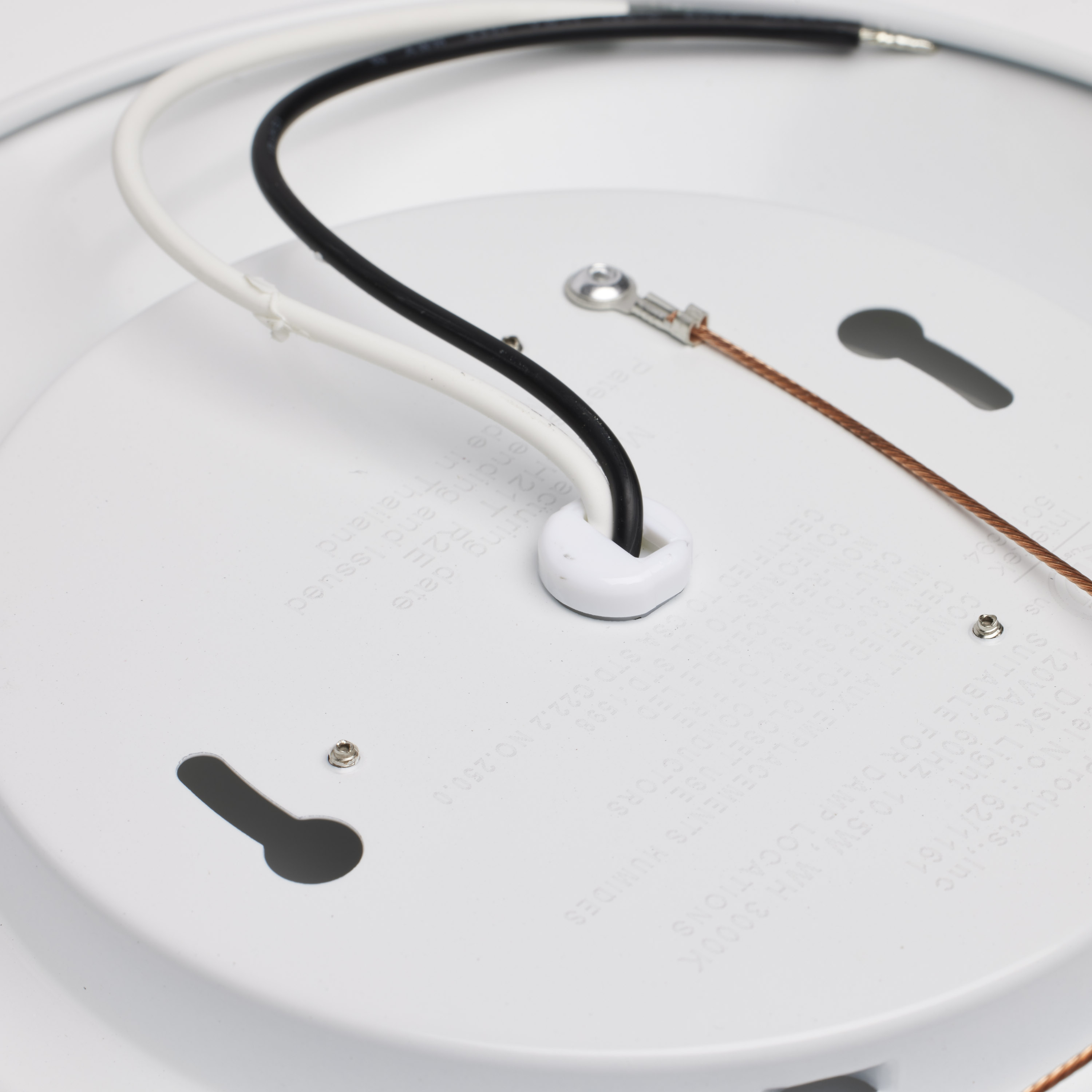 7" LED DISK LIGHT WHITE FINISH - 62-1161